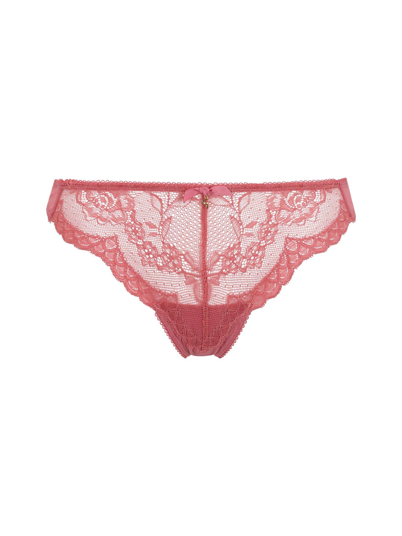 Image 5 of 5 of Gossard Lace Thong - Mauve Pink