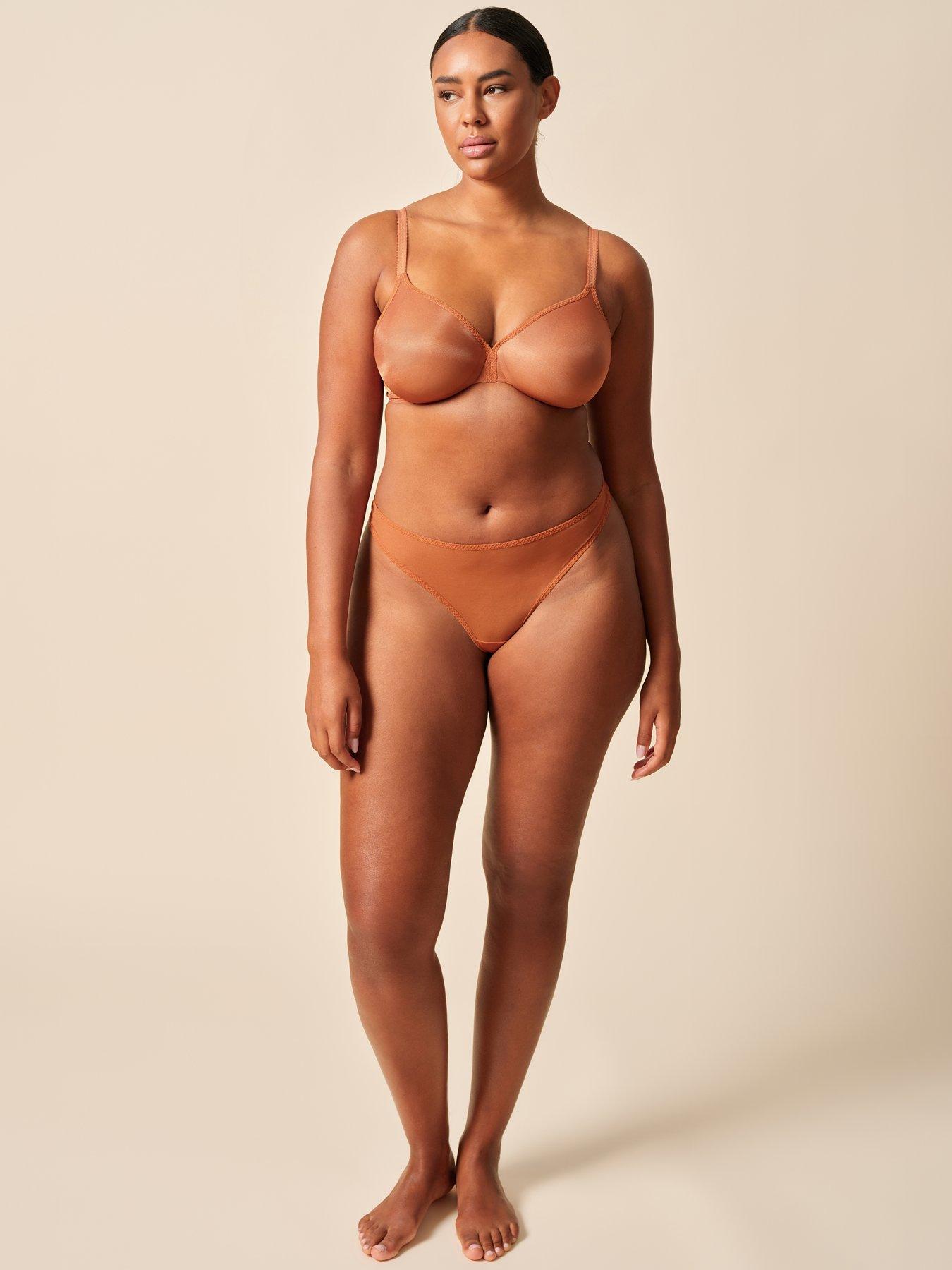 Gossard Glossies Sheer Thong - Sunkissed