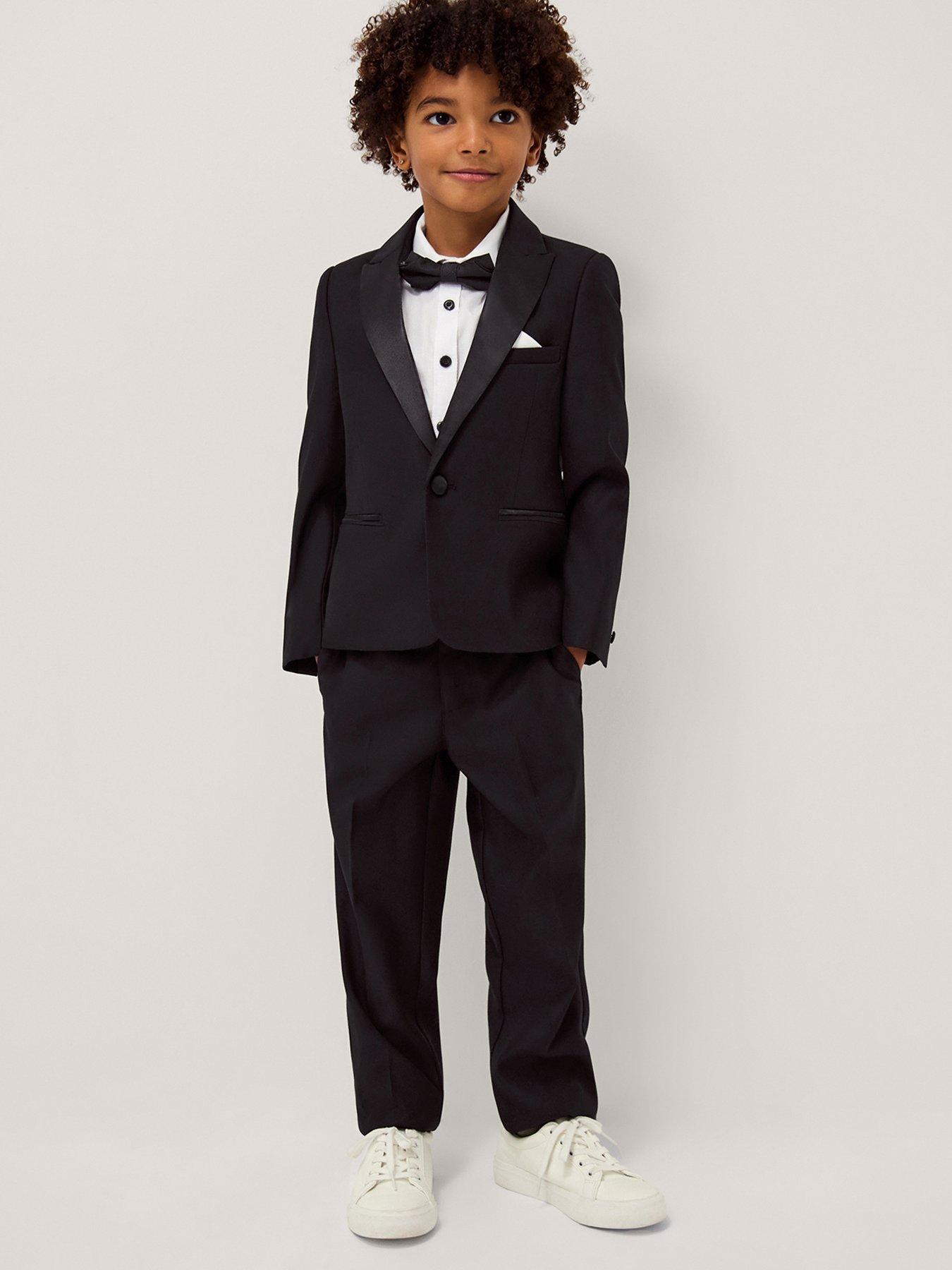 Image 1 of 4 of Monsoon Boys Luca Tuxedo With Jacket - Black