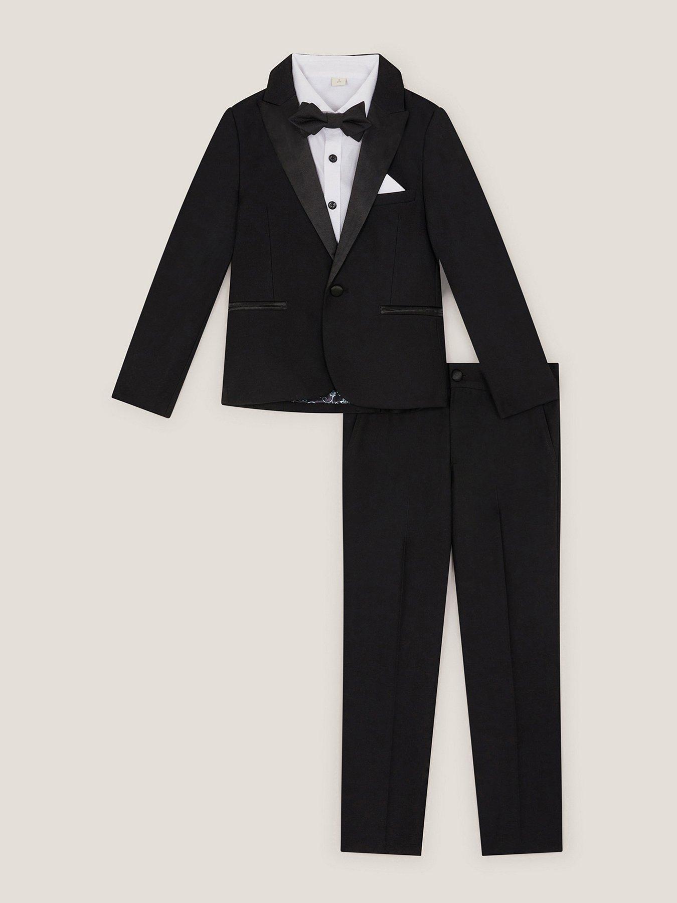 Image 2 of 4 of Monsoon Boys Luca Tuxedo With Jacket - Black