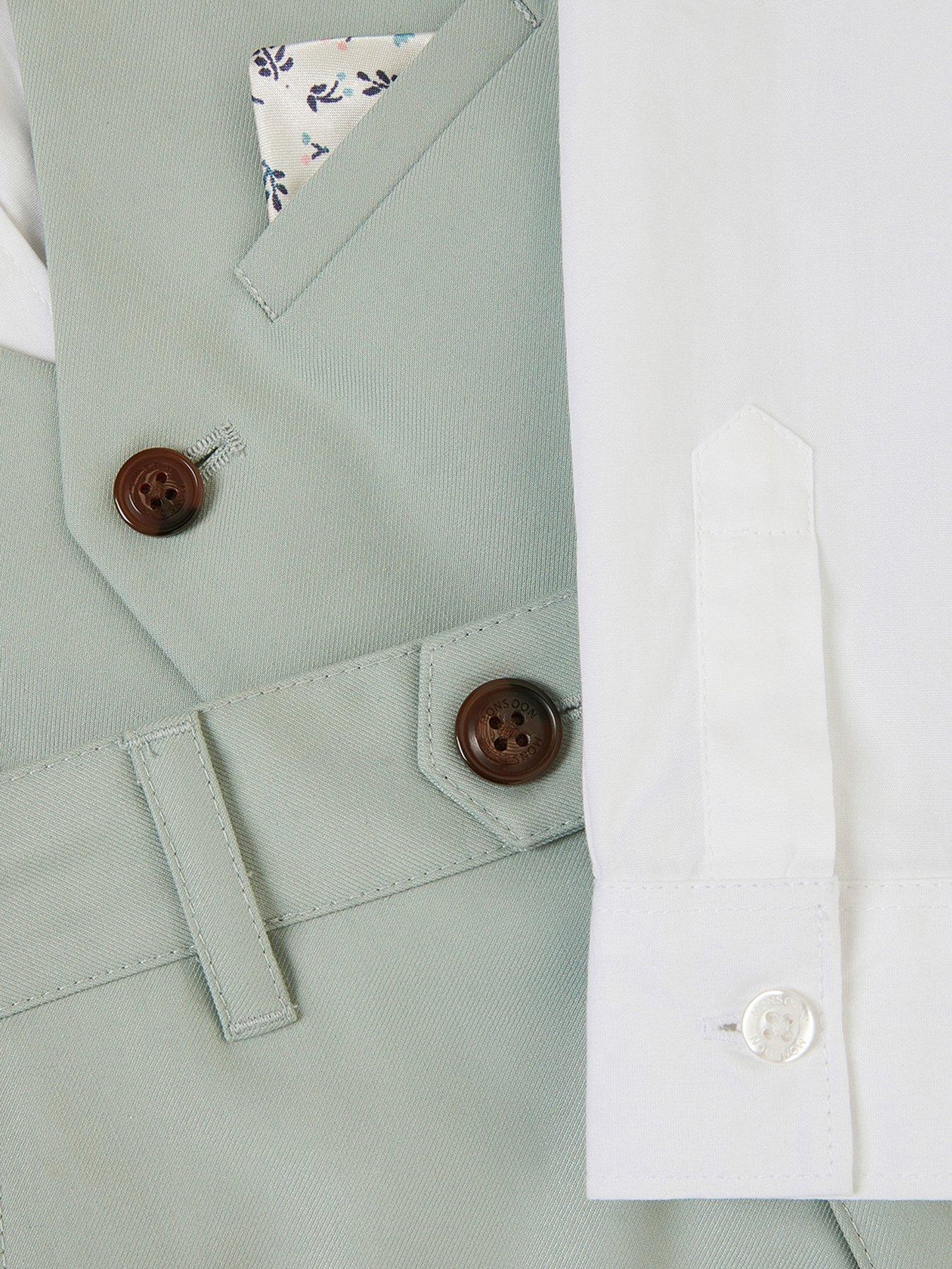 Image 4 of 4 of Monsoon Boys Freddie 4 Piece Suit - Light Green