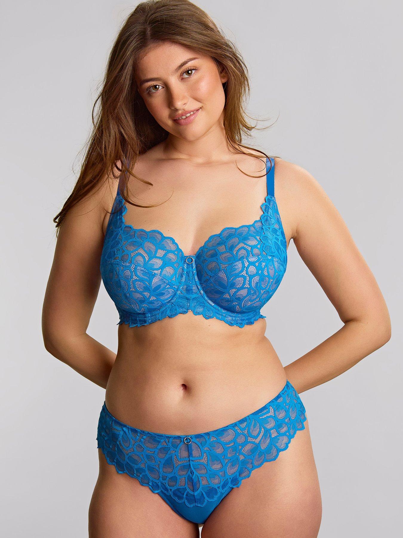 Image 3 of 4 of Panache Allure Azure Blue Thong - Azure Blue