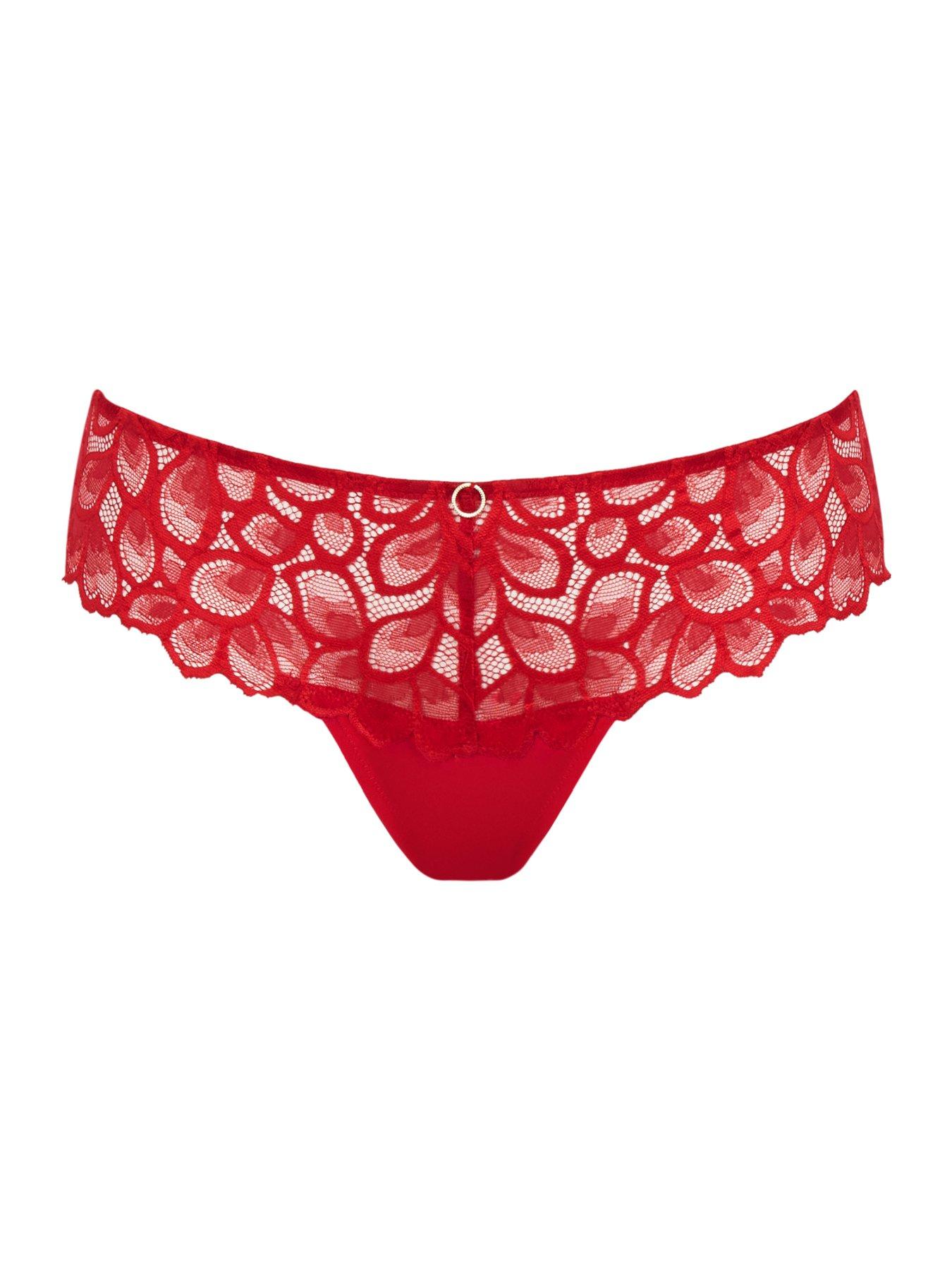 Image 3 of 3 of Panache Allure True Red Thong - True Red
