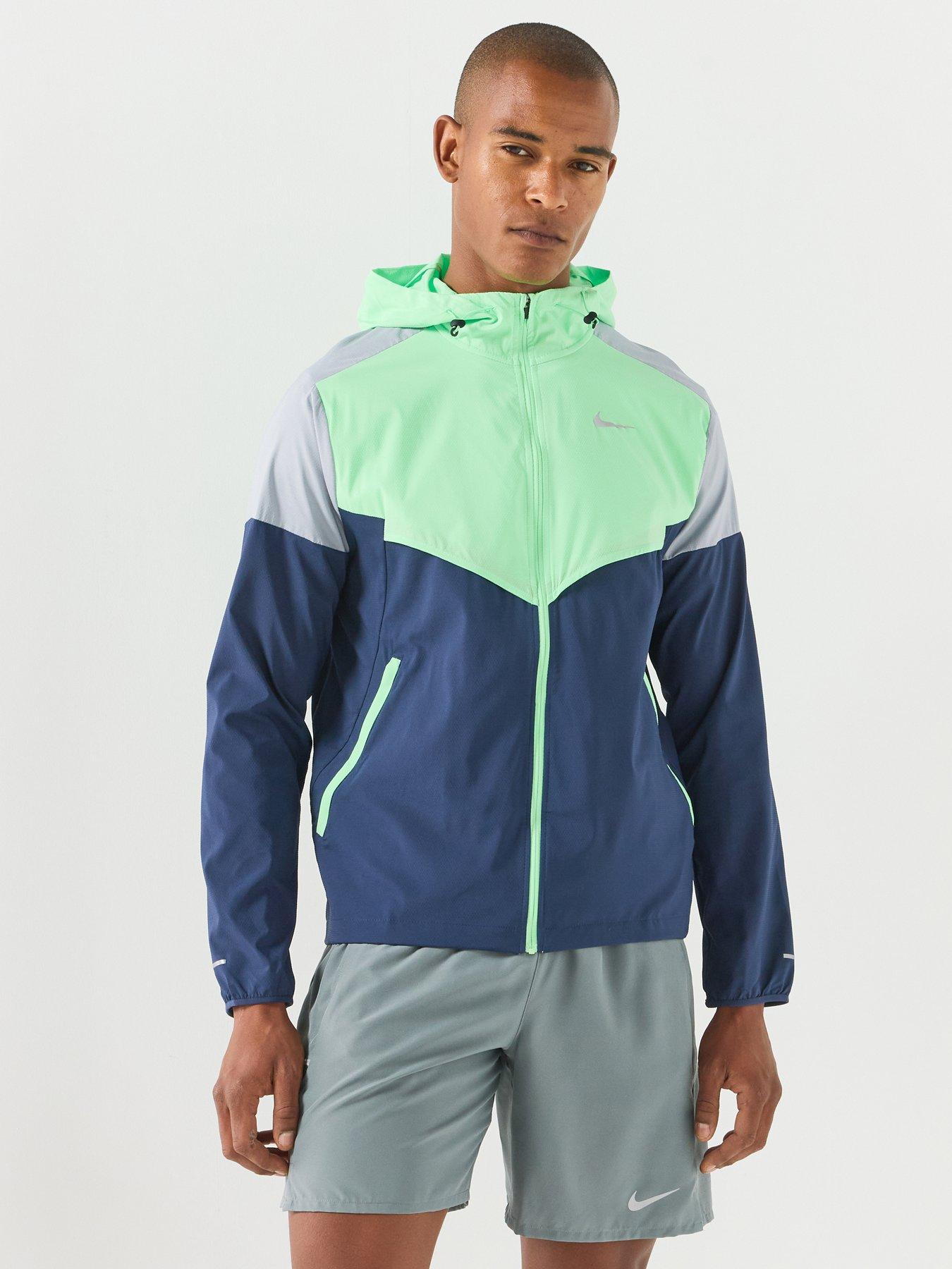 Image 1 of 7 of Nike Mens Impossibly Lightweight Windrunner Running Jacket - Navy