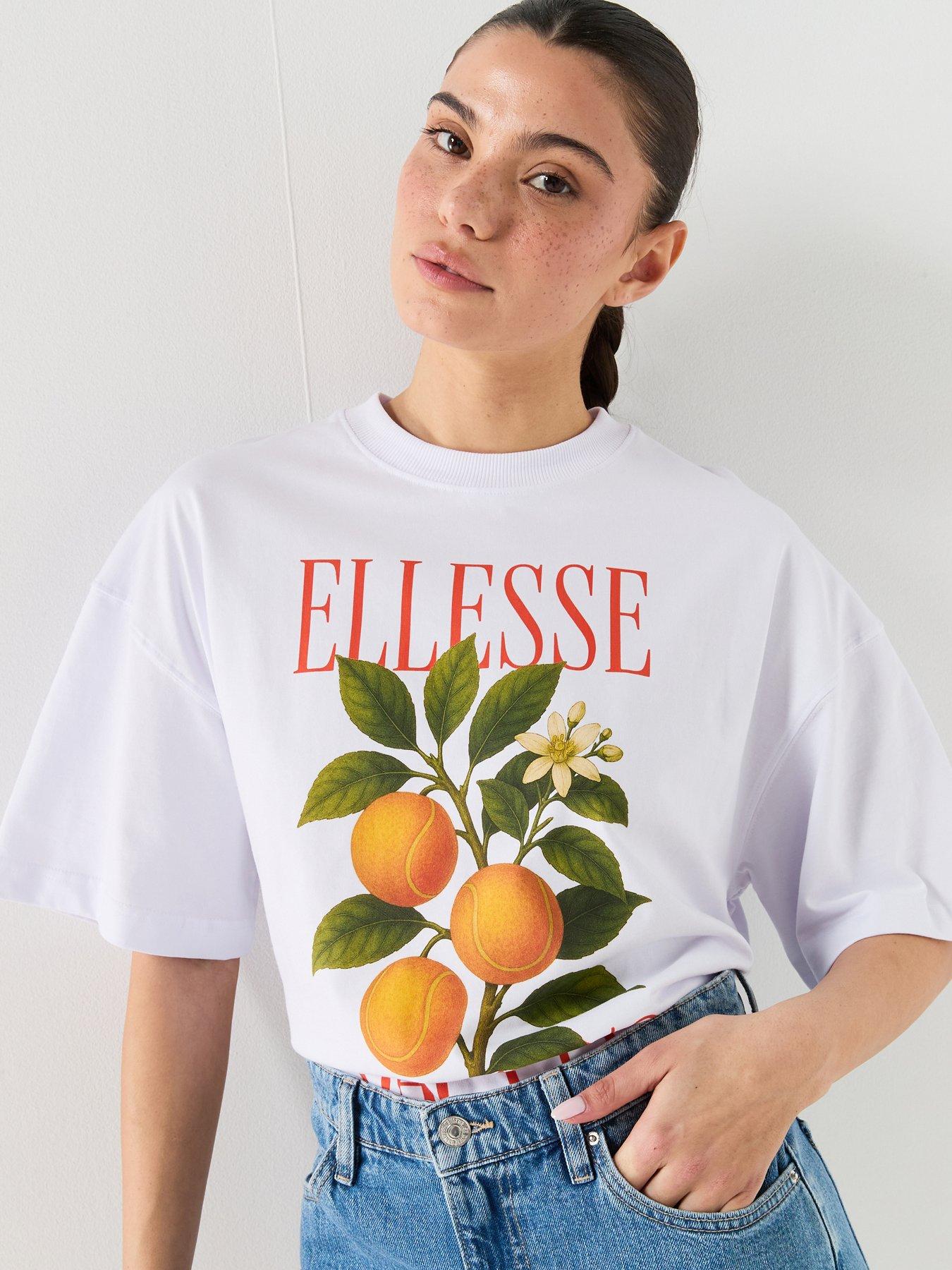Ellesse Womens 1959 T-Shirt, White, Size 8, Women