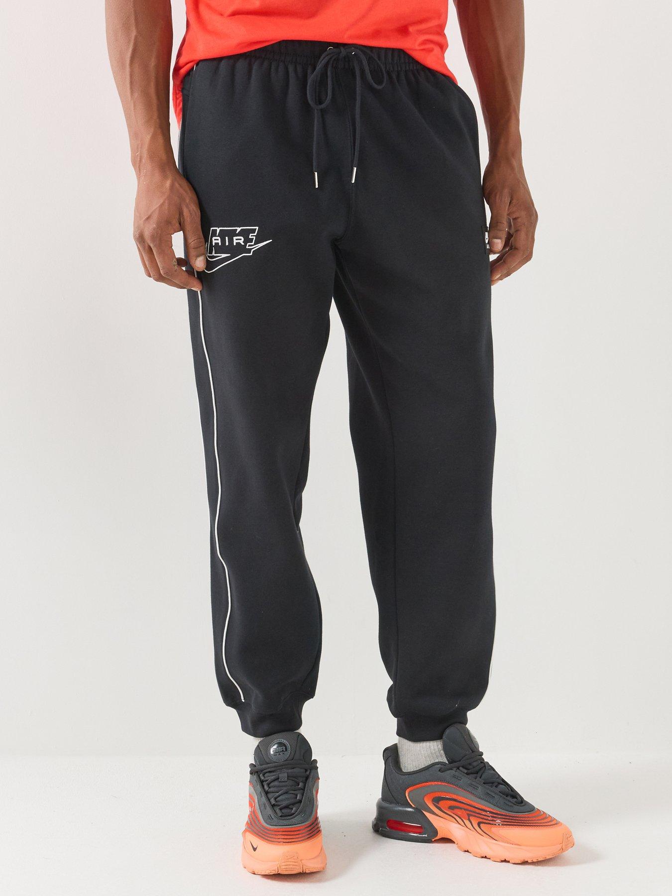 Nike Mens Sportswear Air Piped Joggers - Black