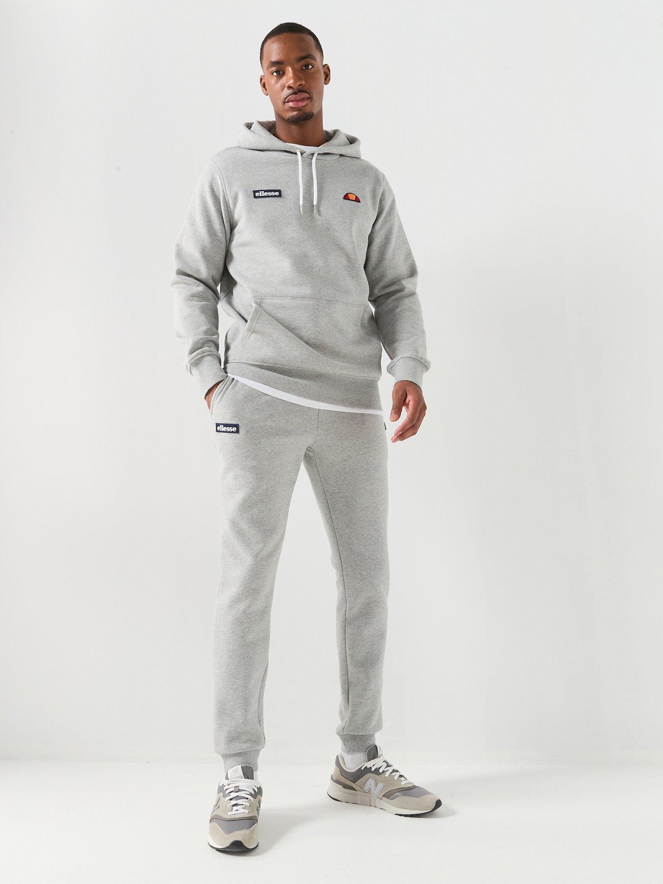 Ellesse Mens Traccota Oh Hoody  &  Jog Pant Set - Marl Grey