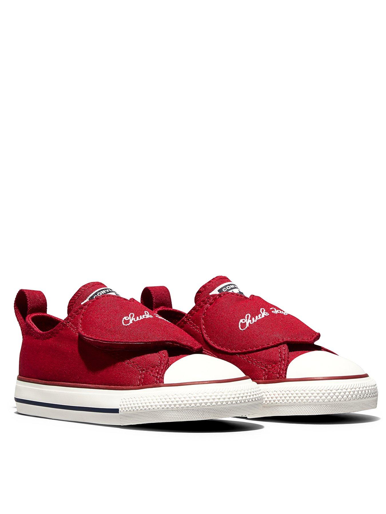 Image 2 of 6 of Converse Infant Chuck Taylor All Star One Strap Trainers - Dark Red