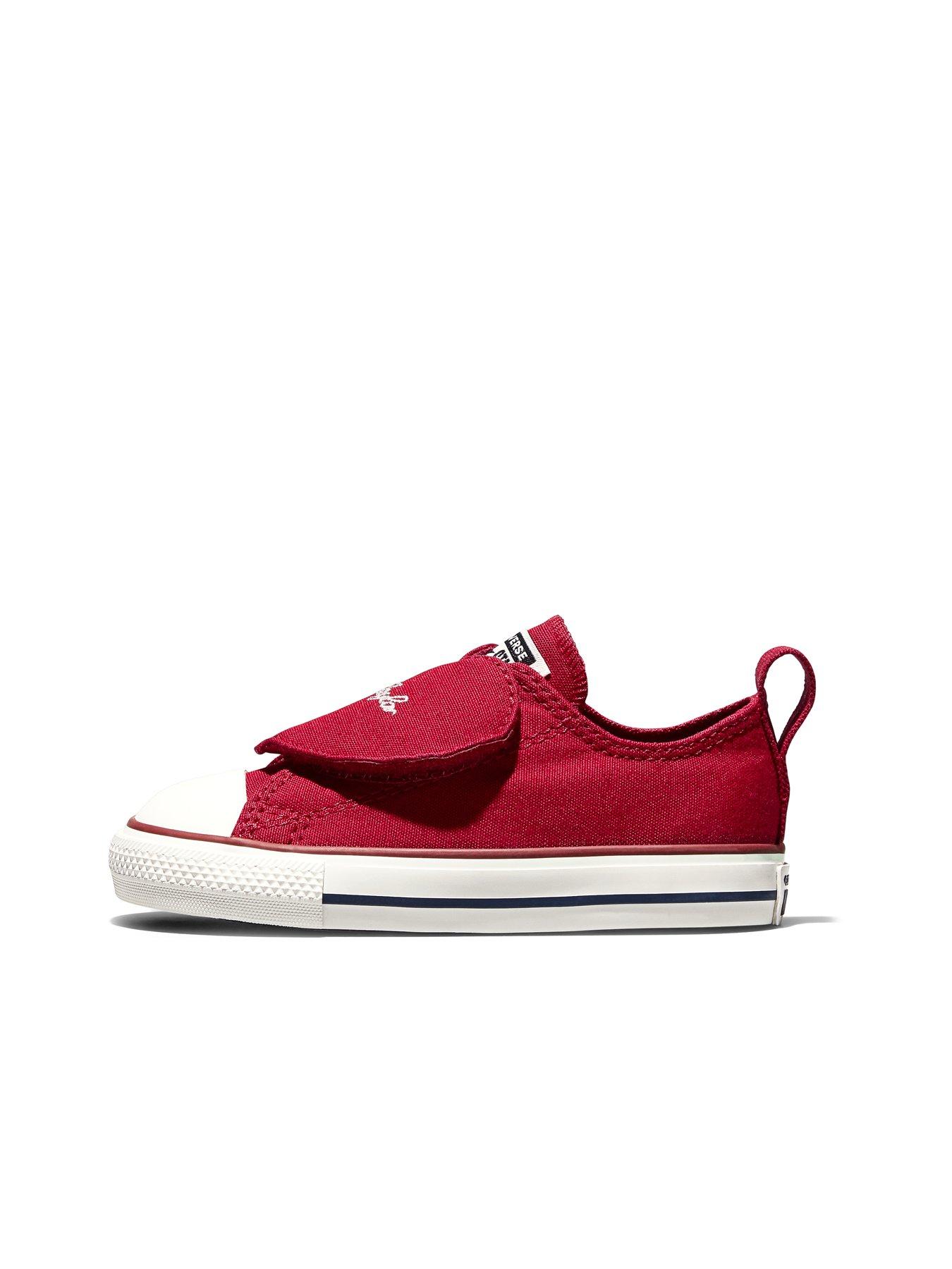 Image 6 of 6 of Converse Infant Chuck Taylor All Star One Strap Trainers - Dark Red