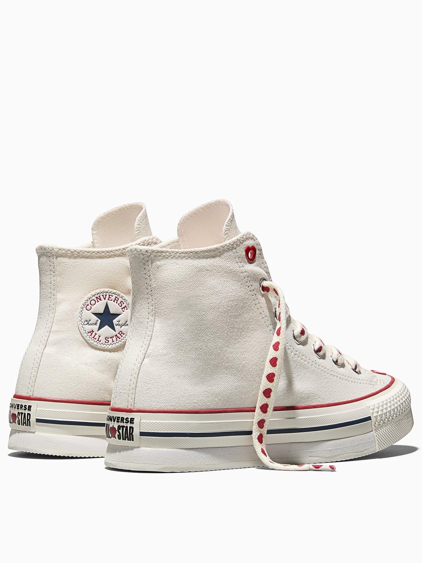 Image 3 of 7 of Converse Junior Chuck Taylor All Star Eva Lift Trainers - Cream