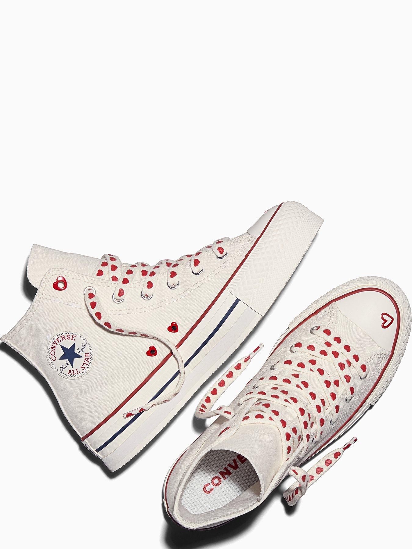 Image 4 of 7 of Converse Junior Chuck Taylor All Star Eva Lift Trainers - Cream