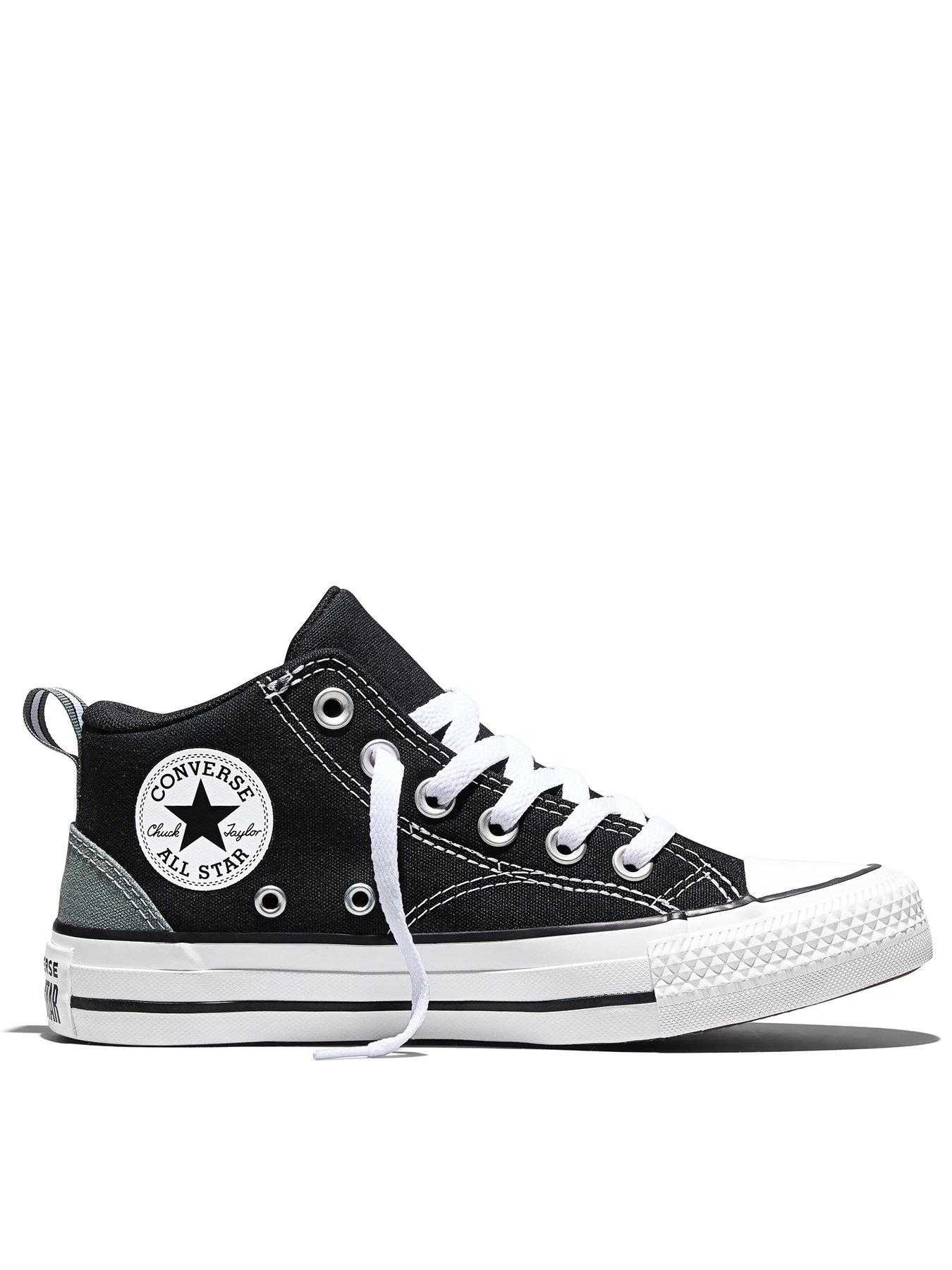 Converse Junior Chuck Taylor All Star Malden Street Trainers, Black, Size 3 Older