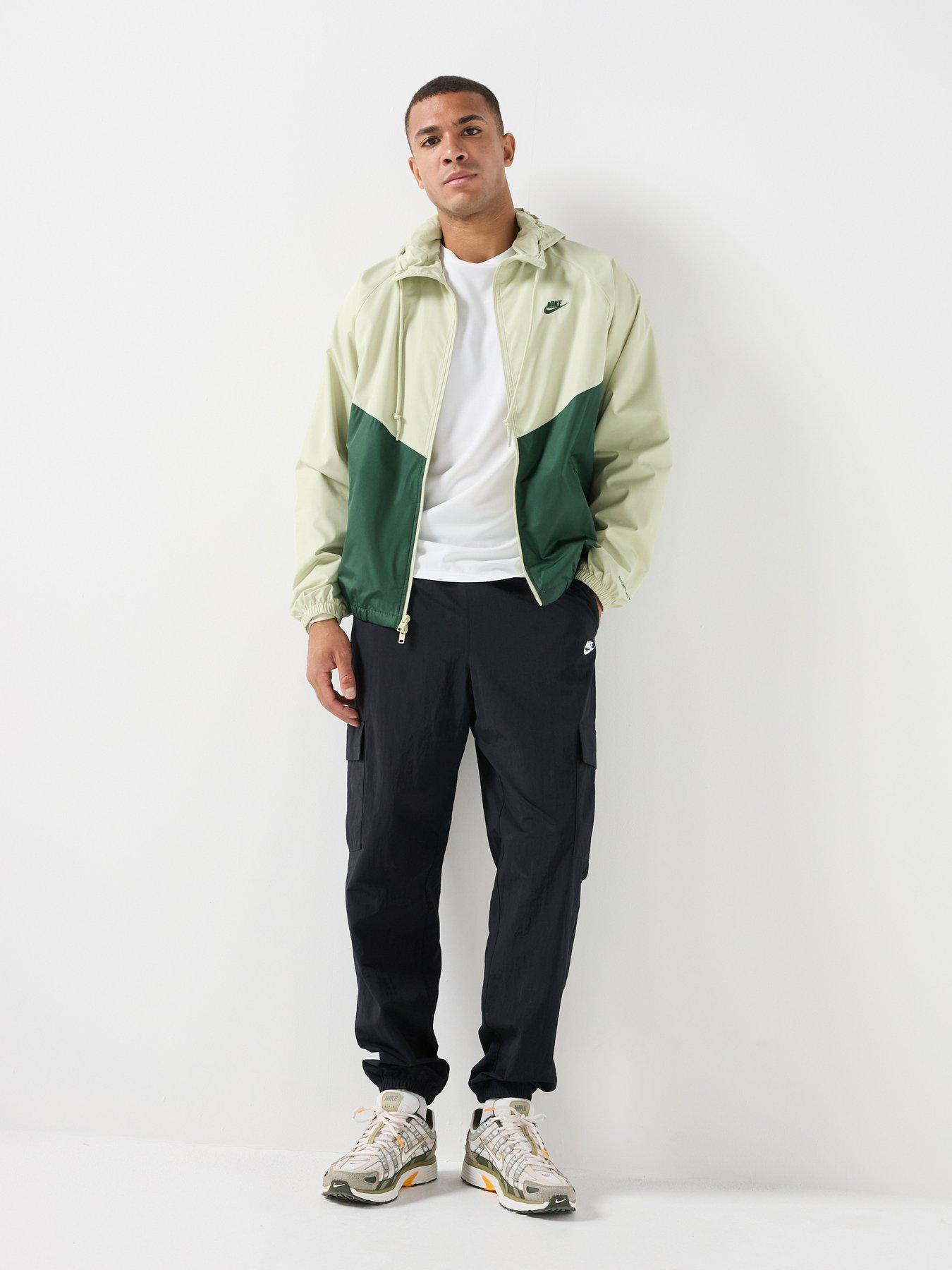 Image 3 of 6 of Nike Mens Windrunner Lined Lightweight Jacket - Green