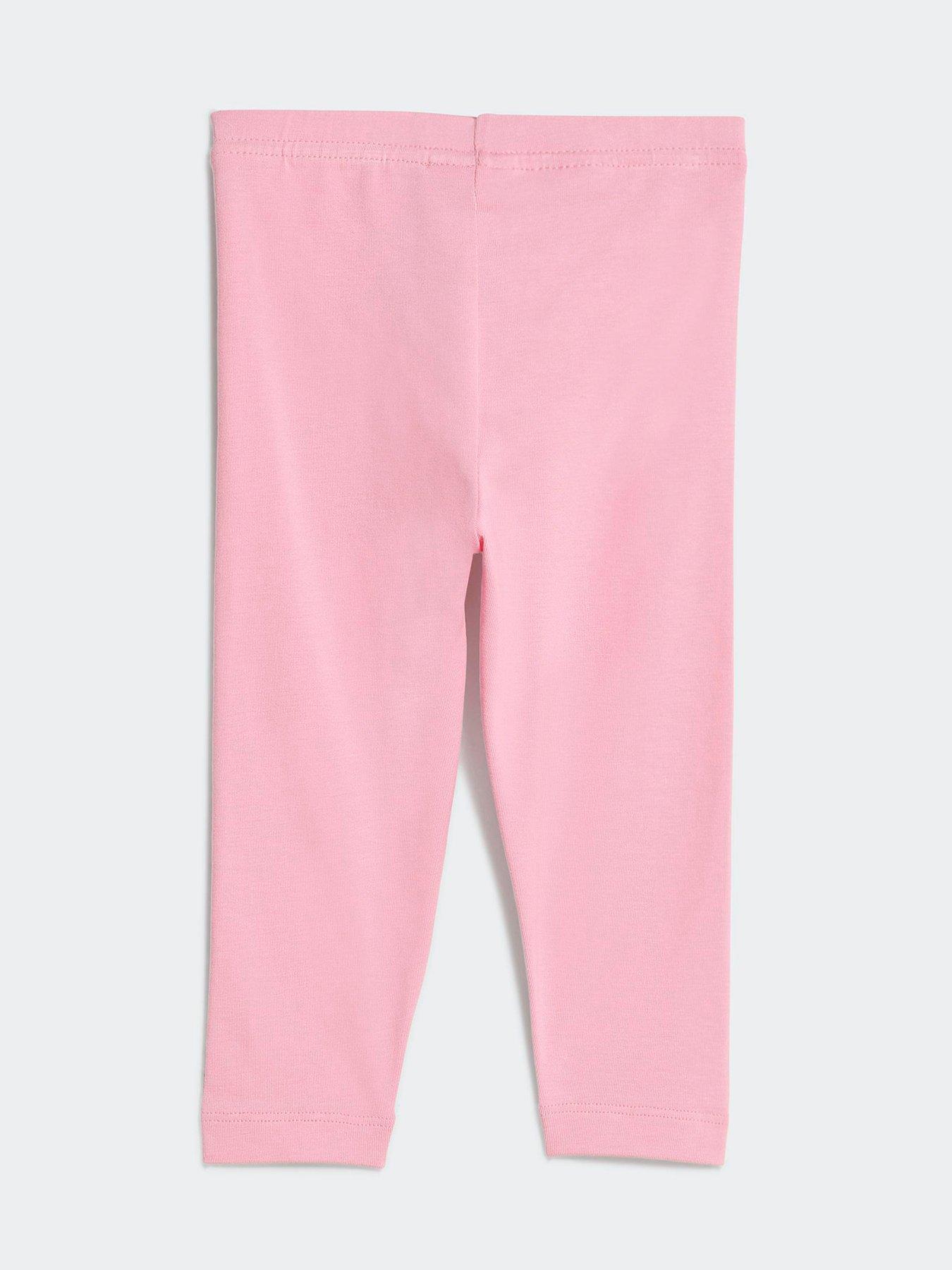 Image 4 of 5 of adidas Originals Infant Girls Oversized Crew Leggings Set - Pink