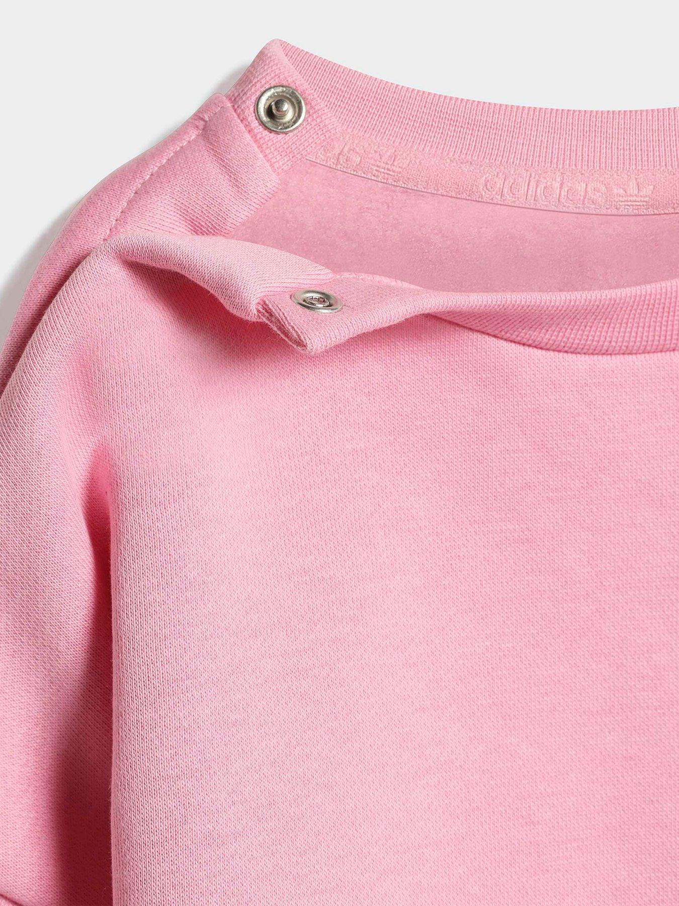 Image 5 of 5 of adidas Originals Infant Girls Oversized Crew Leggings Set - Pink