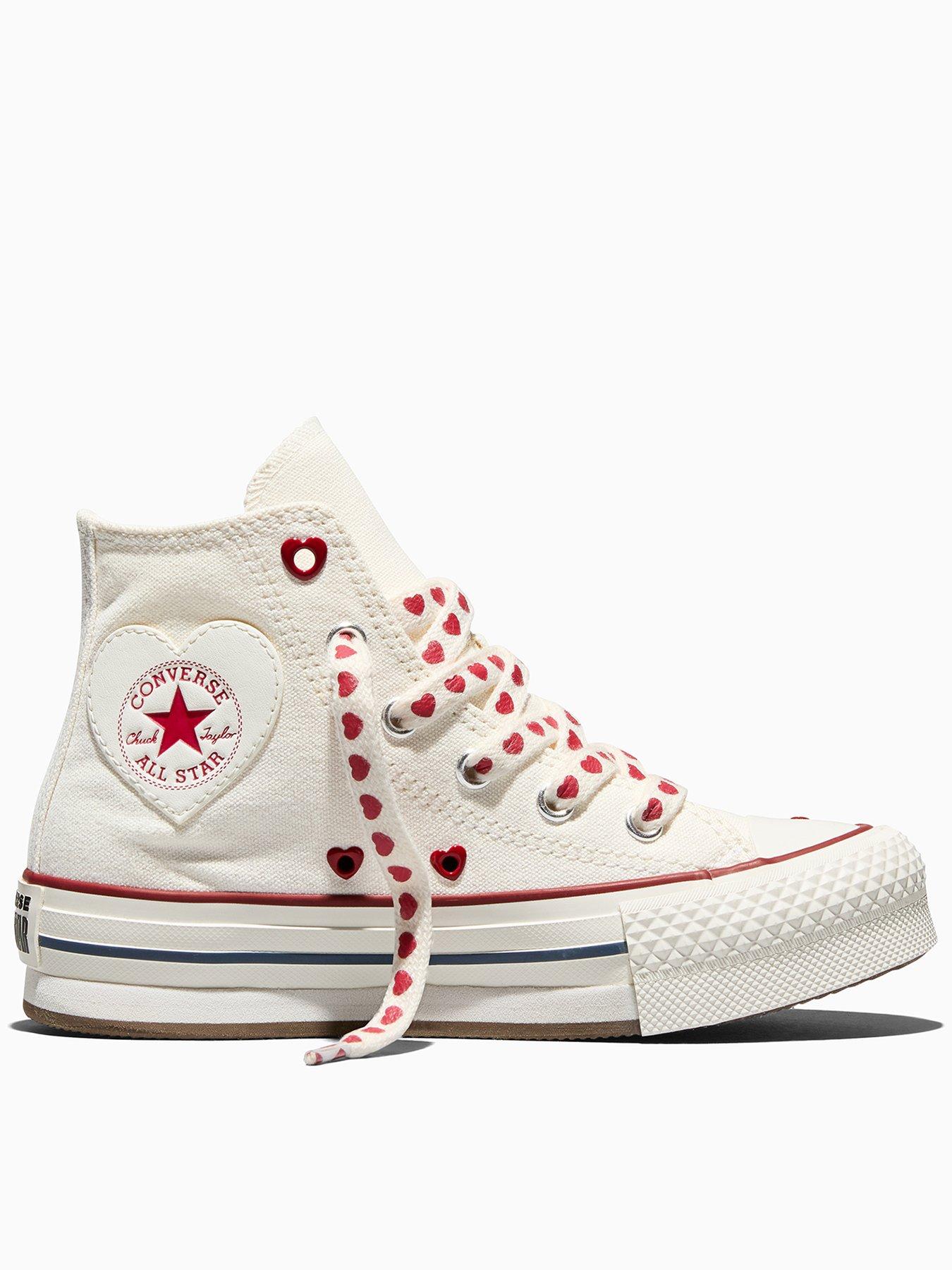 Converse Kids Chuck Taylor All Star Eva Lift Trainers - Heart
