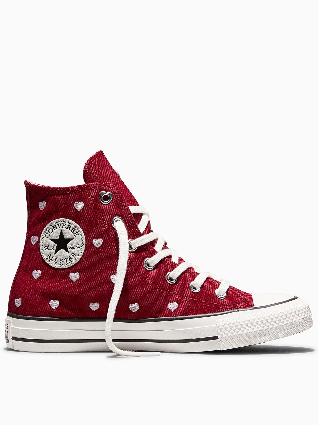 Converse Junior Chuck Taylor All Star Trainers - Dark Red