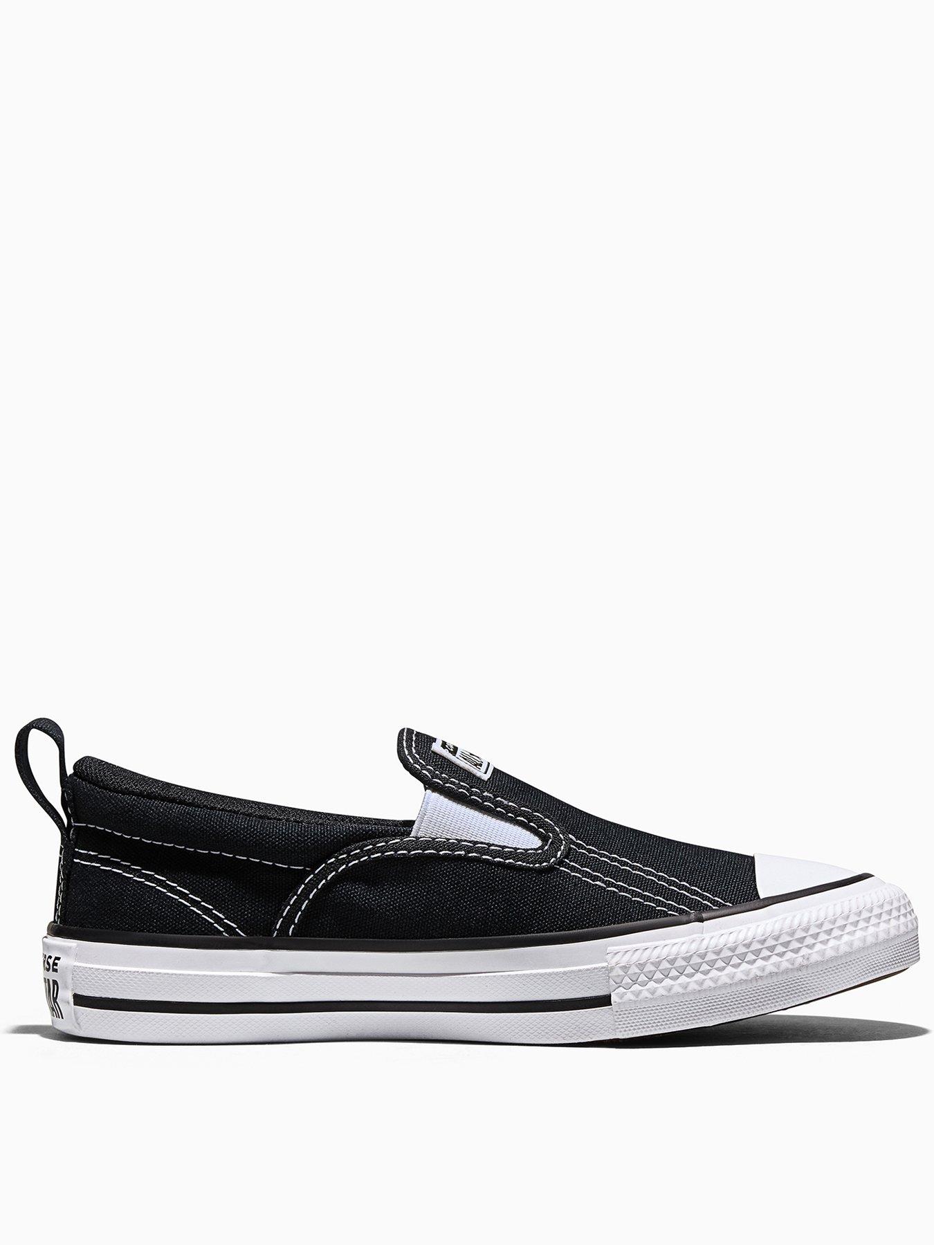 Image 1 of 6 of Converse Kids Chuck Taylor All Star Malden Slip On Trainers - Black