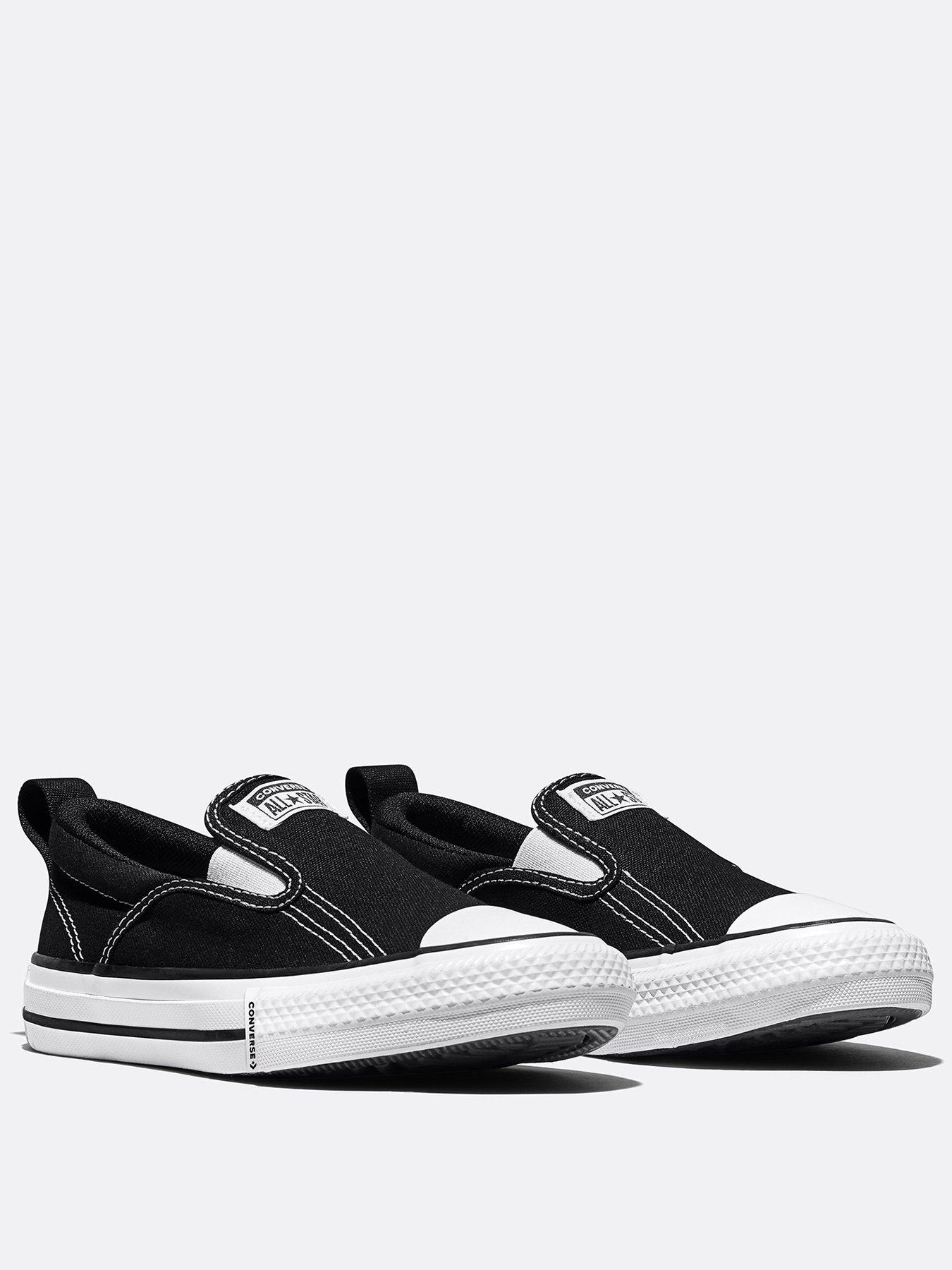 Image 2 of 6 of Converse Kids Chuck Taylor All Star Malden Slip On Trainers - Black
