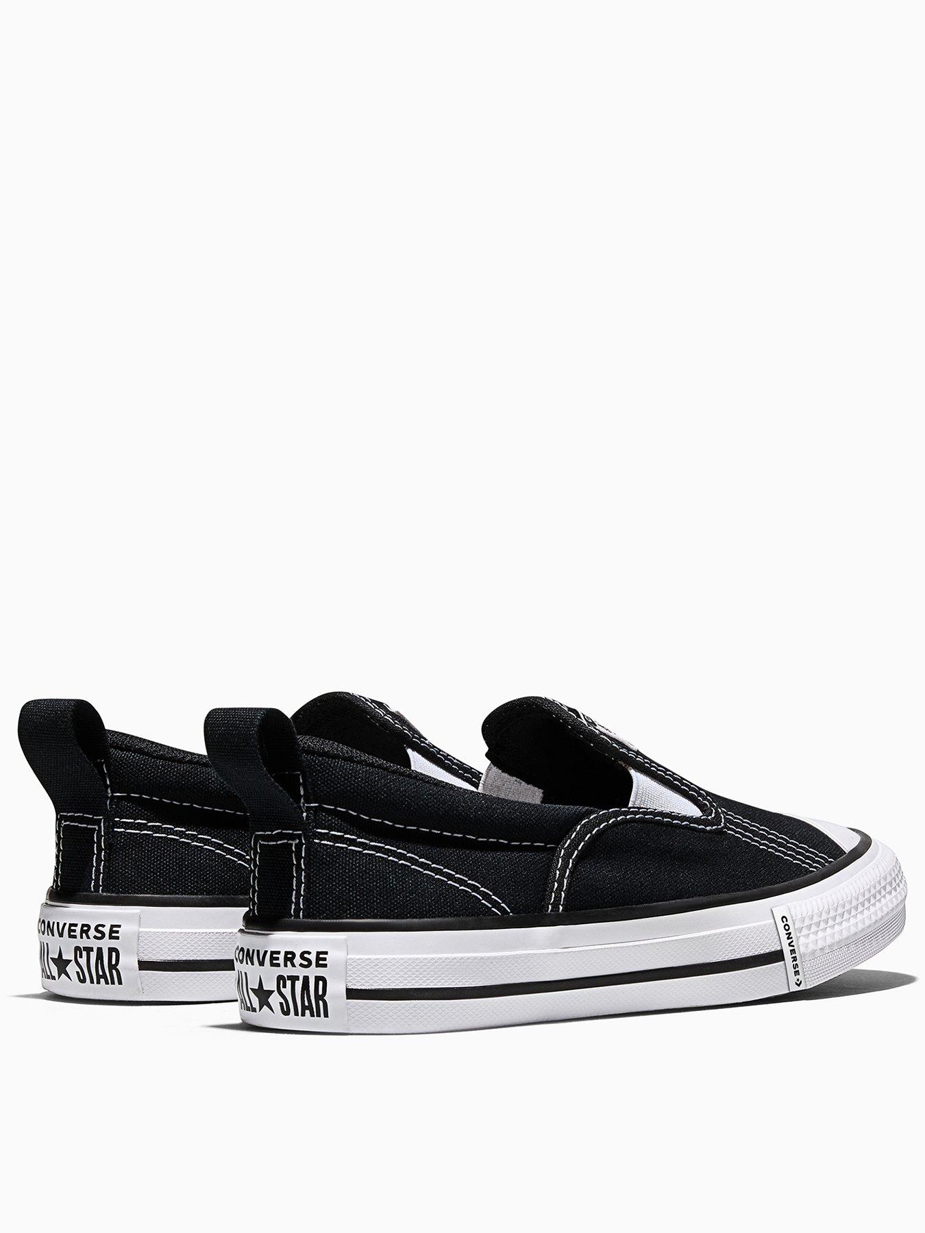 Image 3 of 6 of Converse Kids Chuck Taylor All Star Malden Slip On Trainers - Black