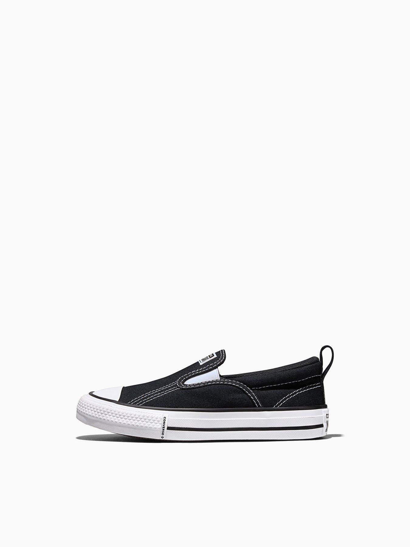 Image 6 of 6 of Converse Kids Chuck Taylor All Star Malden Slip On Trainers - Black