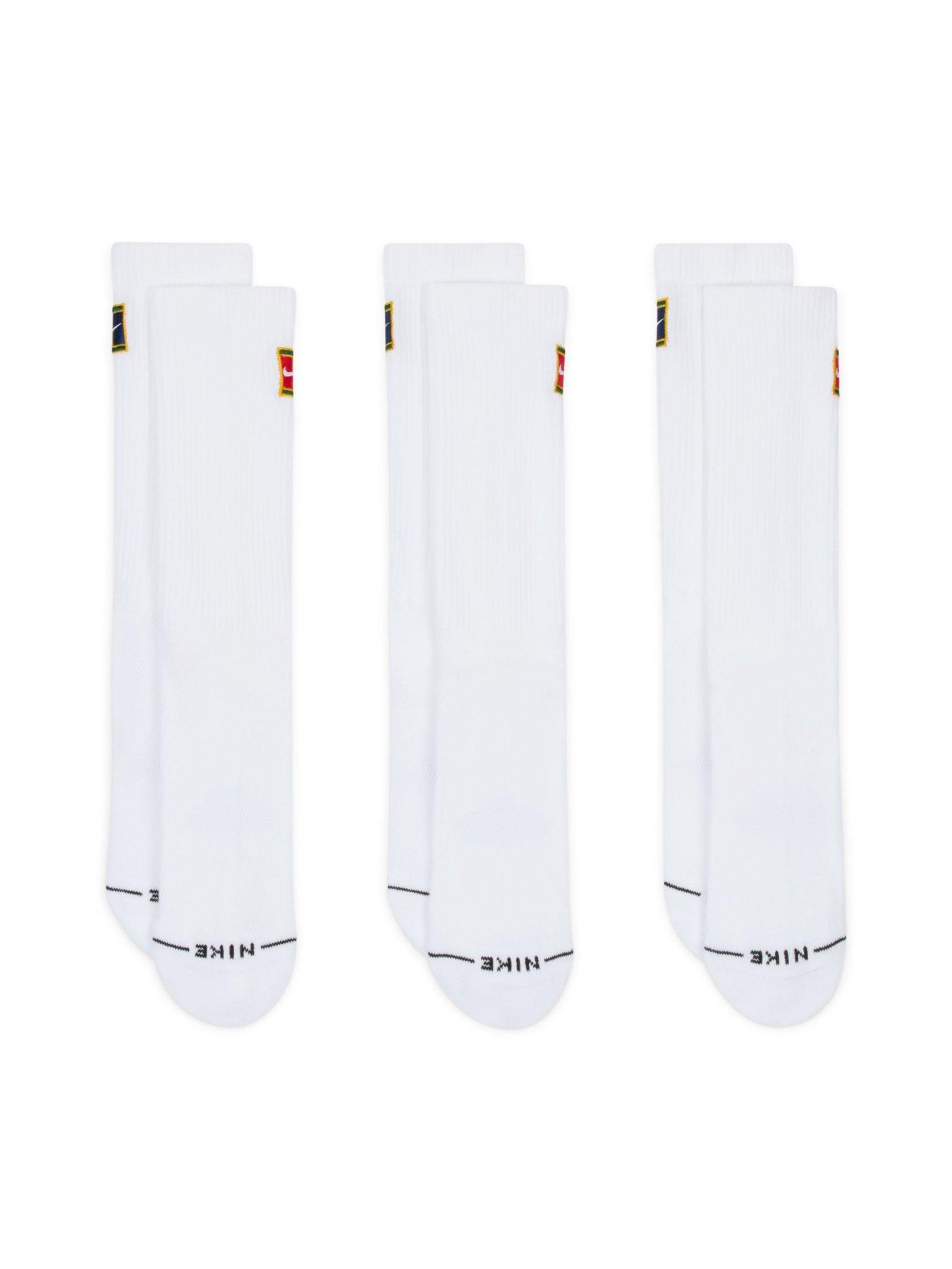 Image 2 of 4 of Nike Unisex Everyday Elevated Tennis Ankle Socks (3 Pack) - White