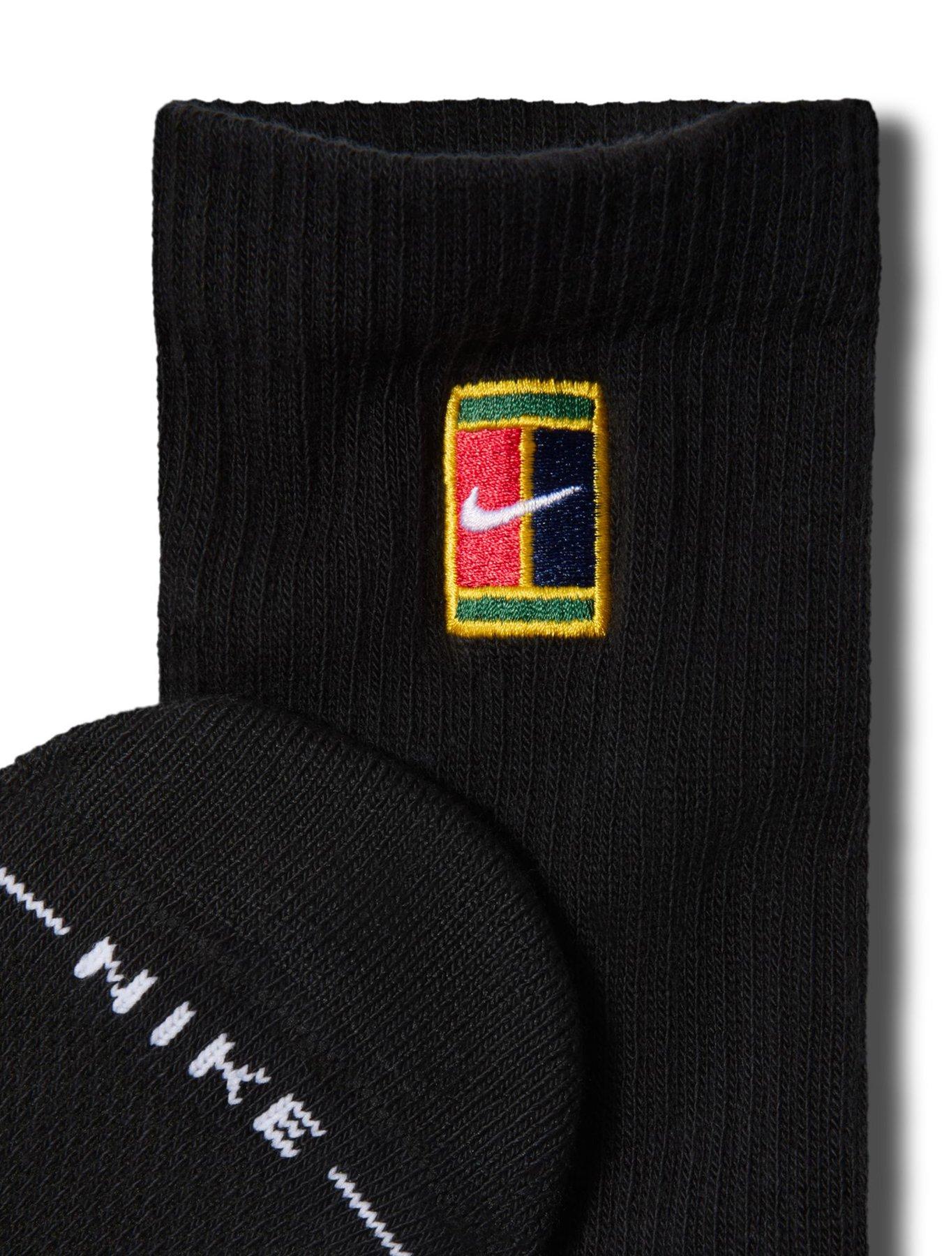 Image 5 of 5 of Nike Unisex Everyday Elevated Tennis Ankle Socks (2 Pack) - Black