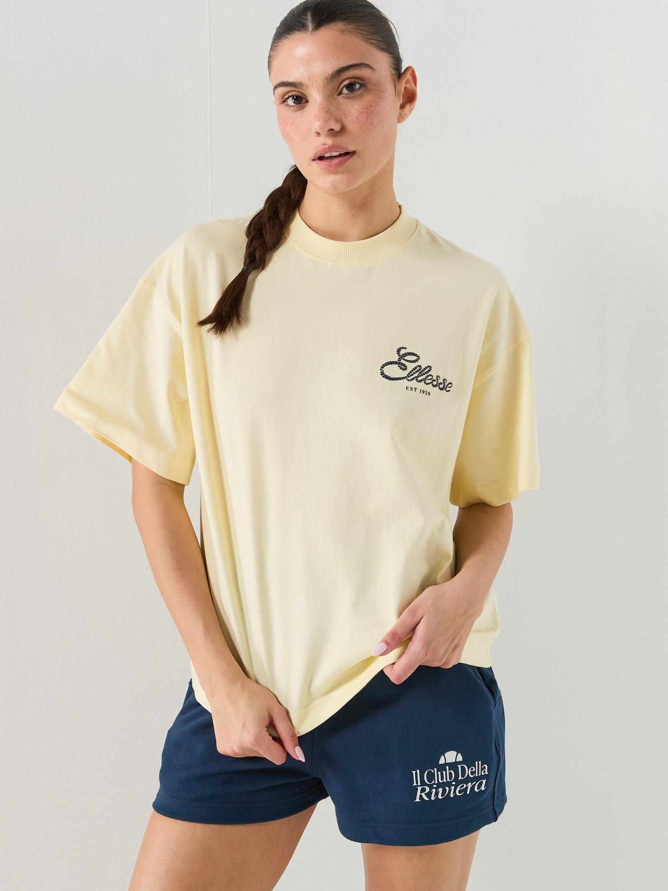 Image 2 of 6 of Ellesse Womens Deliziosi T-Shirt - Light Yellow