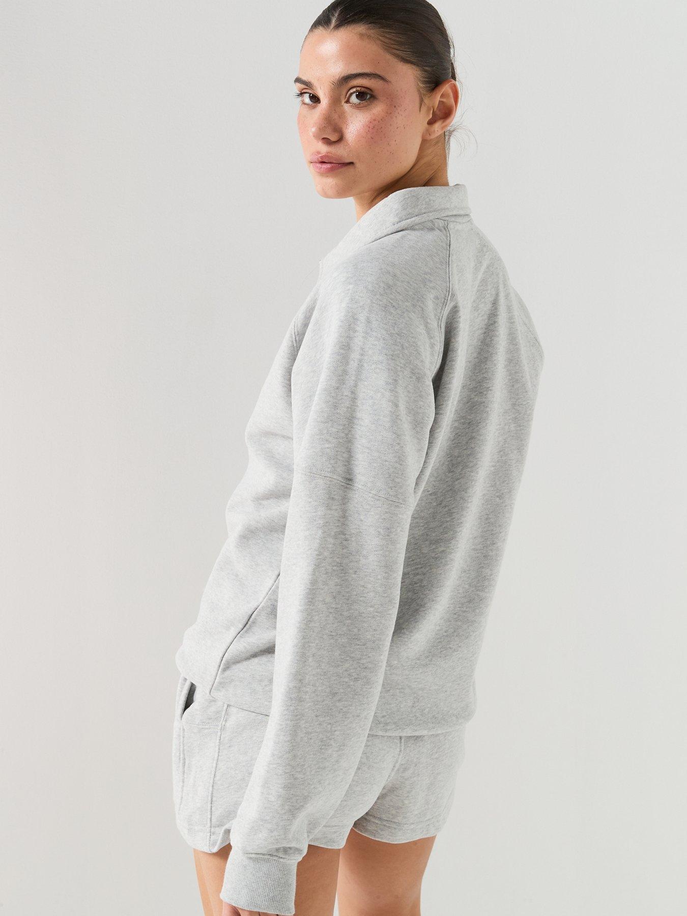 Image 2 of 6 of Ellesse Womens Collared Sweatshirt - Light Grey