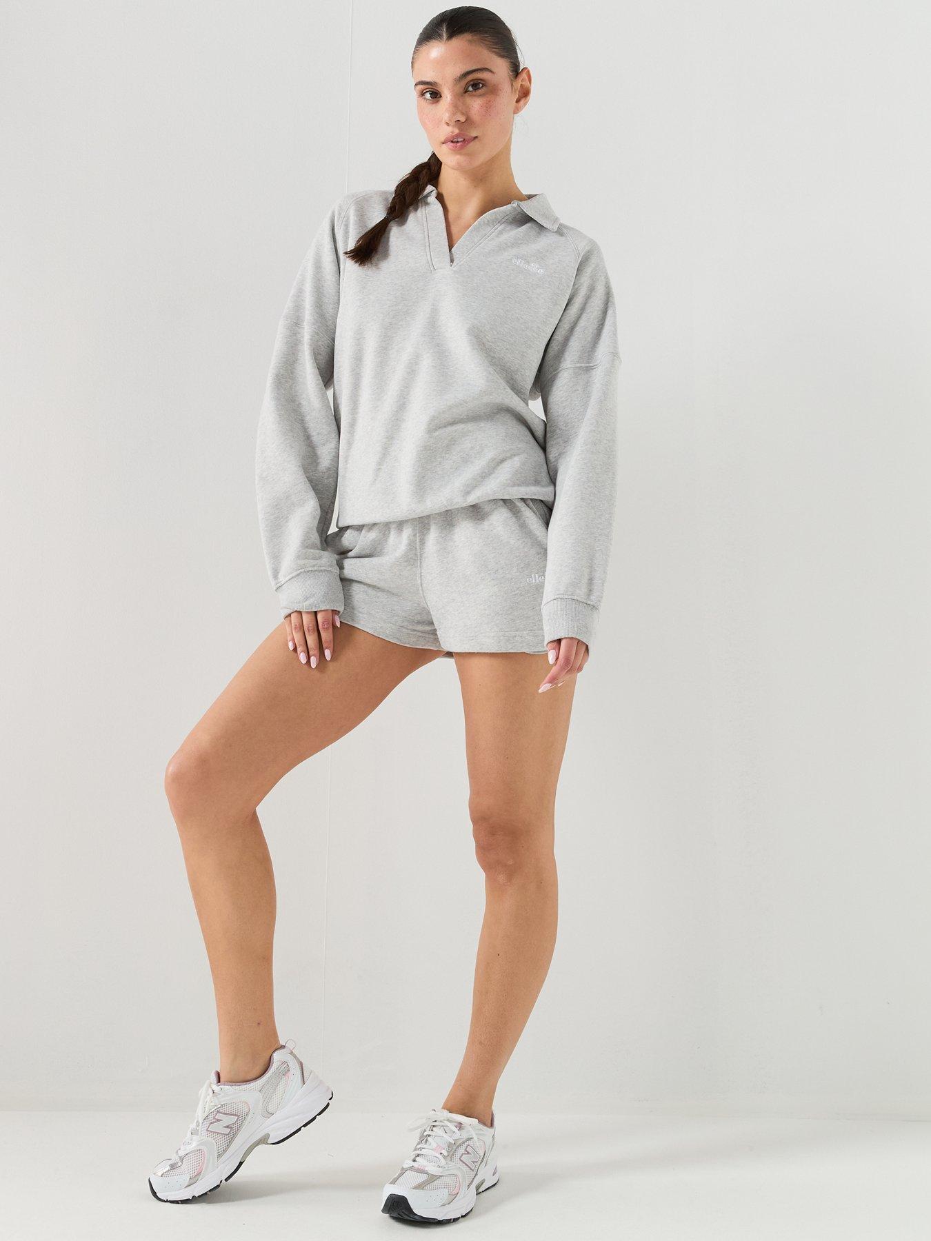 Image 6 of 6 of Ellesse Womens Collared Sweatshirt - Light Grey