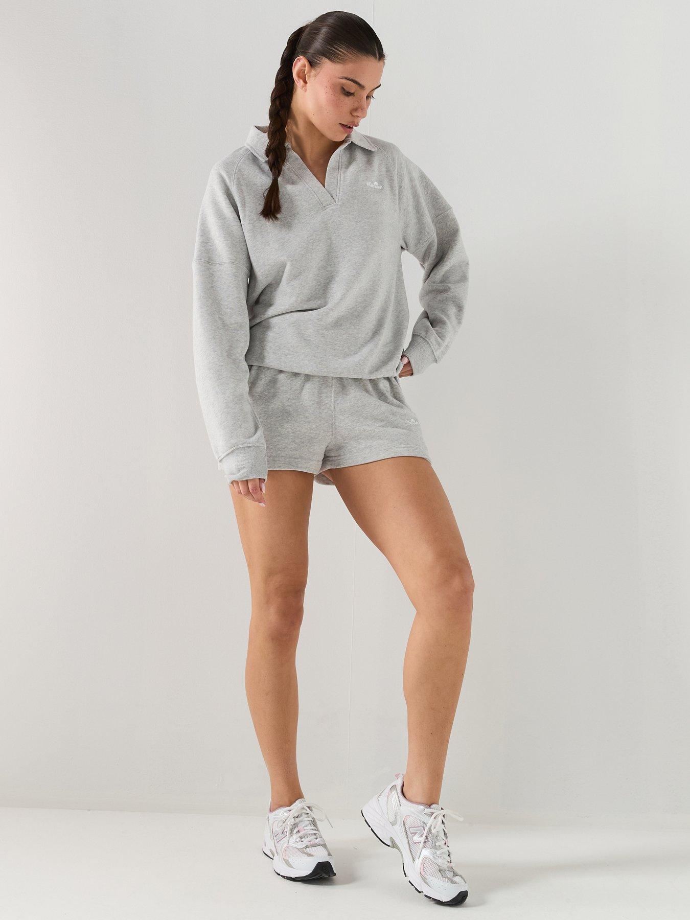 Image 3 of 6 of Ellesse Womens Altilia Shorts - Light Grey