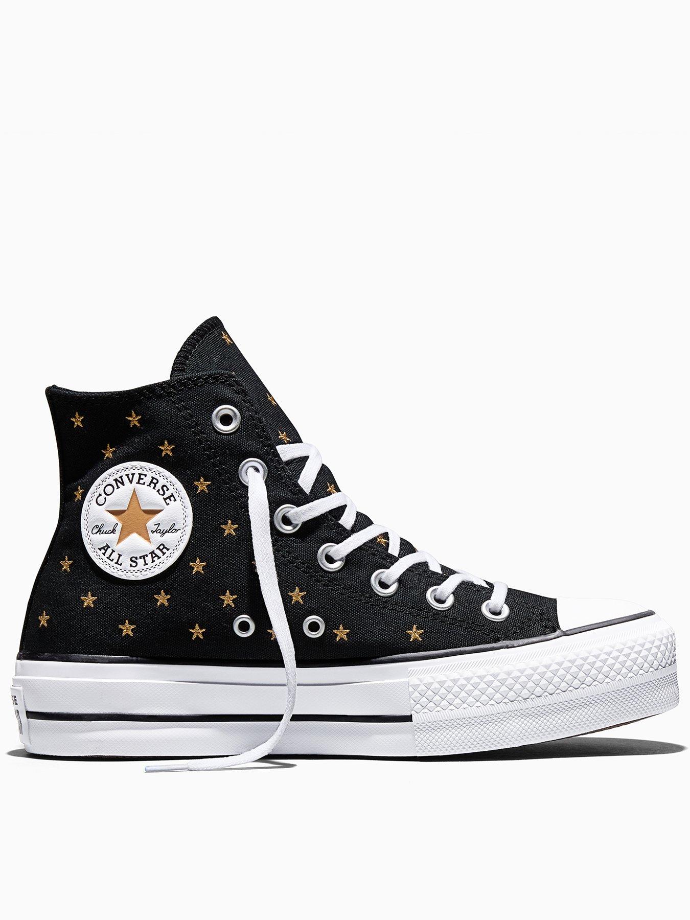 Converse Womens Chuck Taylor All Star Lift Trainers - Black
