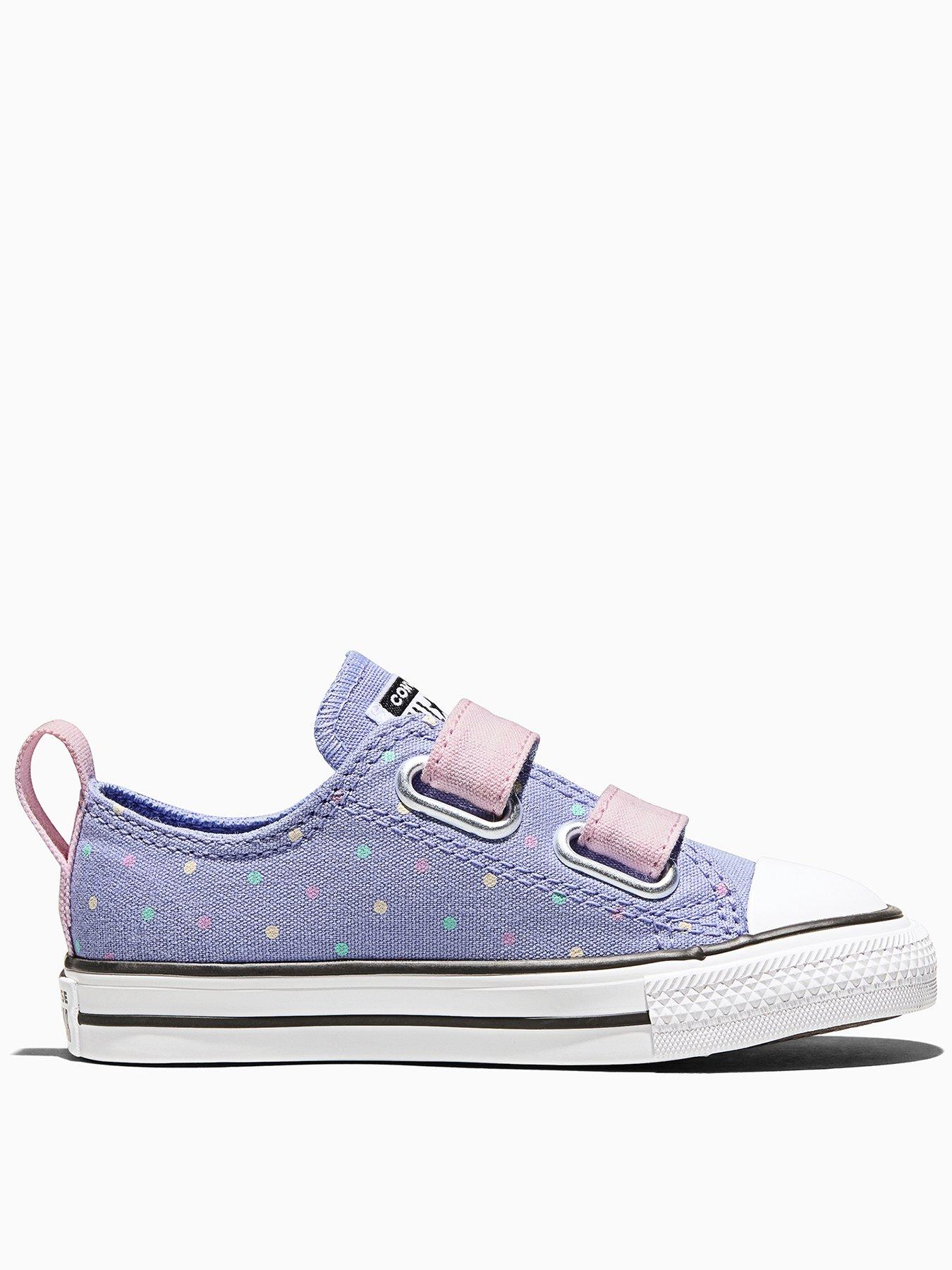 Converse Infant Chuck Taylor All Star 2V Trainers, Purple, Size 5 Younger