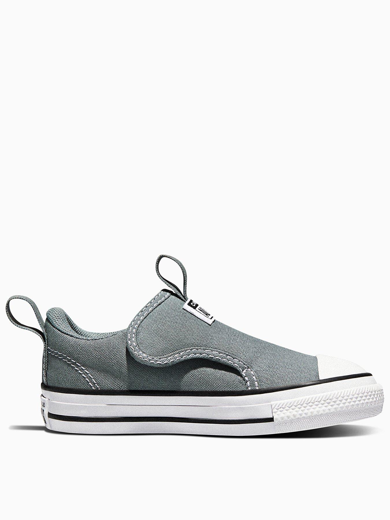 Converse Infant Chuck Taylor All Star Malden Slip On Trainers - Light Grey