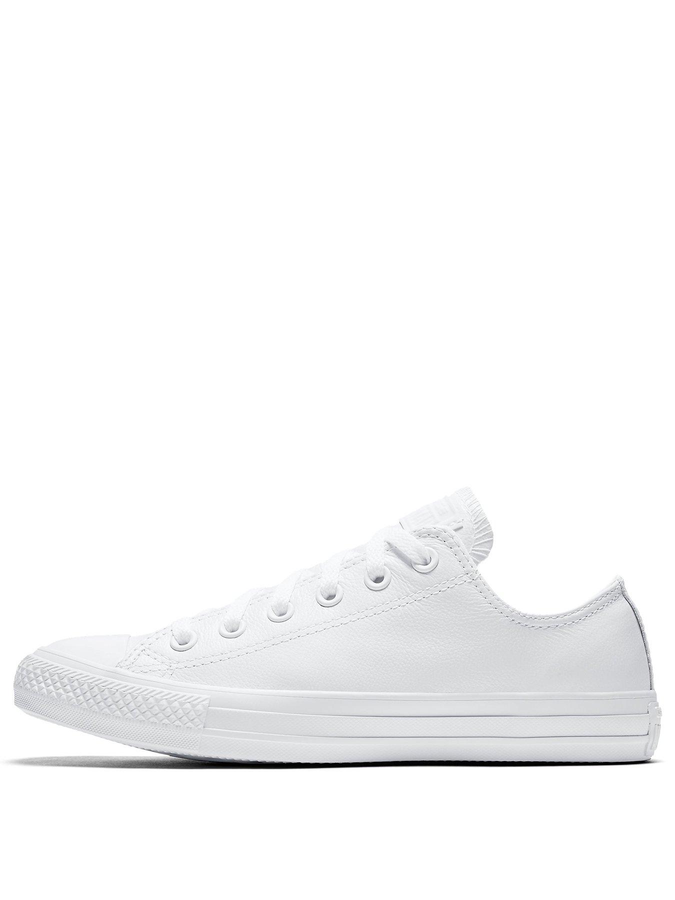 Image 2 of 6 of Converse Mens All Star Ox Trainers - White