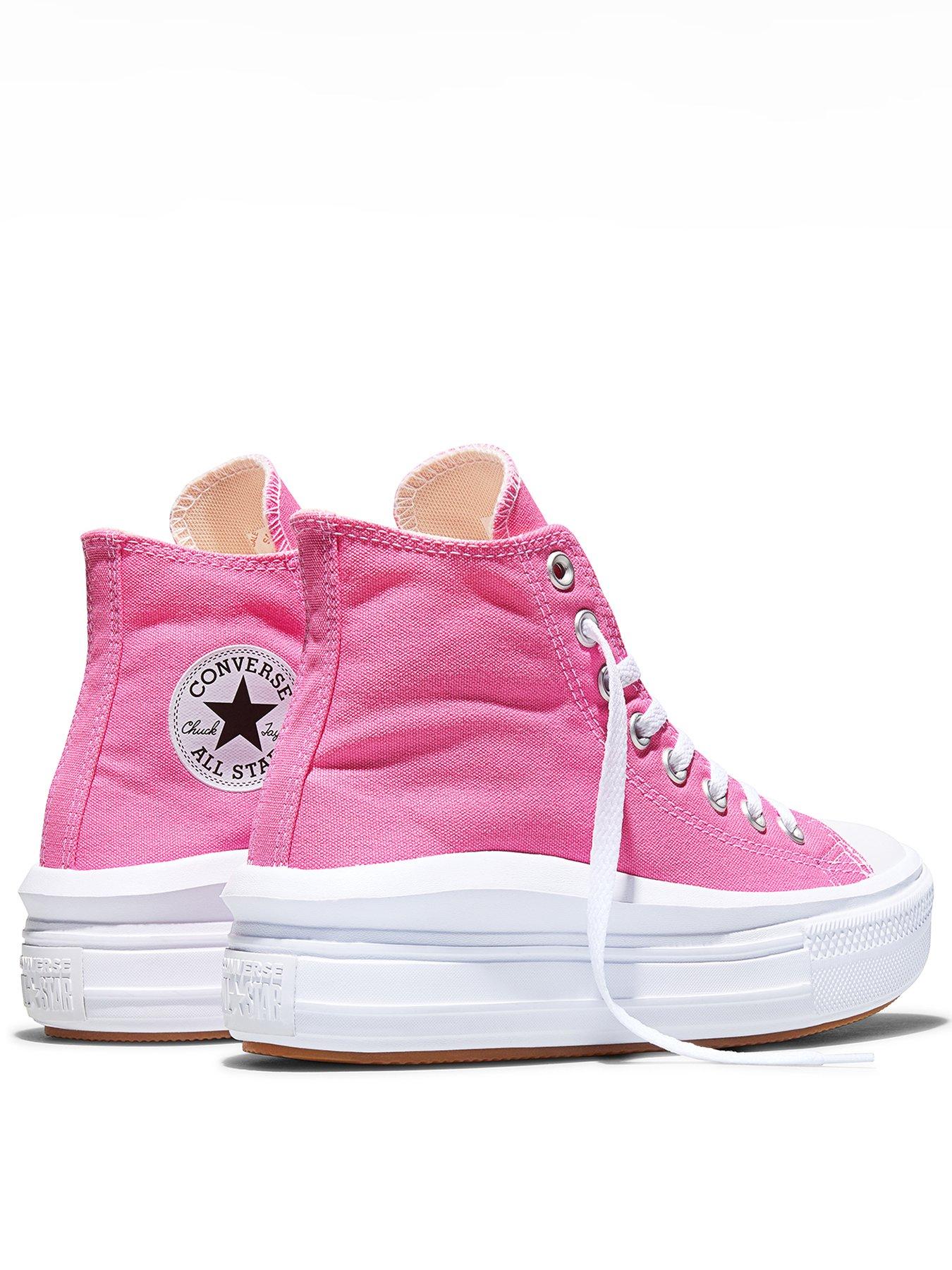 Image 3 of 7 of Converse Womens Chuck Taylor All Star Move Trainers - Pink