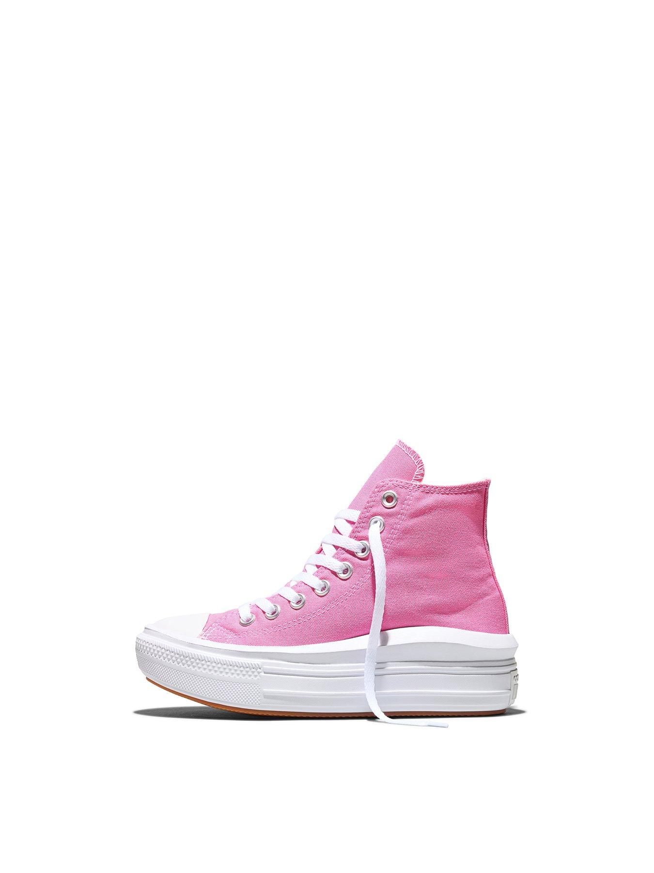 Image 6 of 7 of Converse Womens Chuck Taylor All Star Move Trainers - Pink