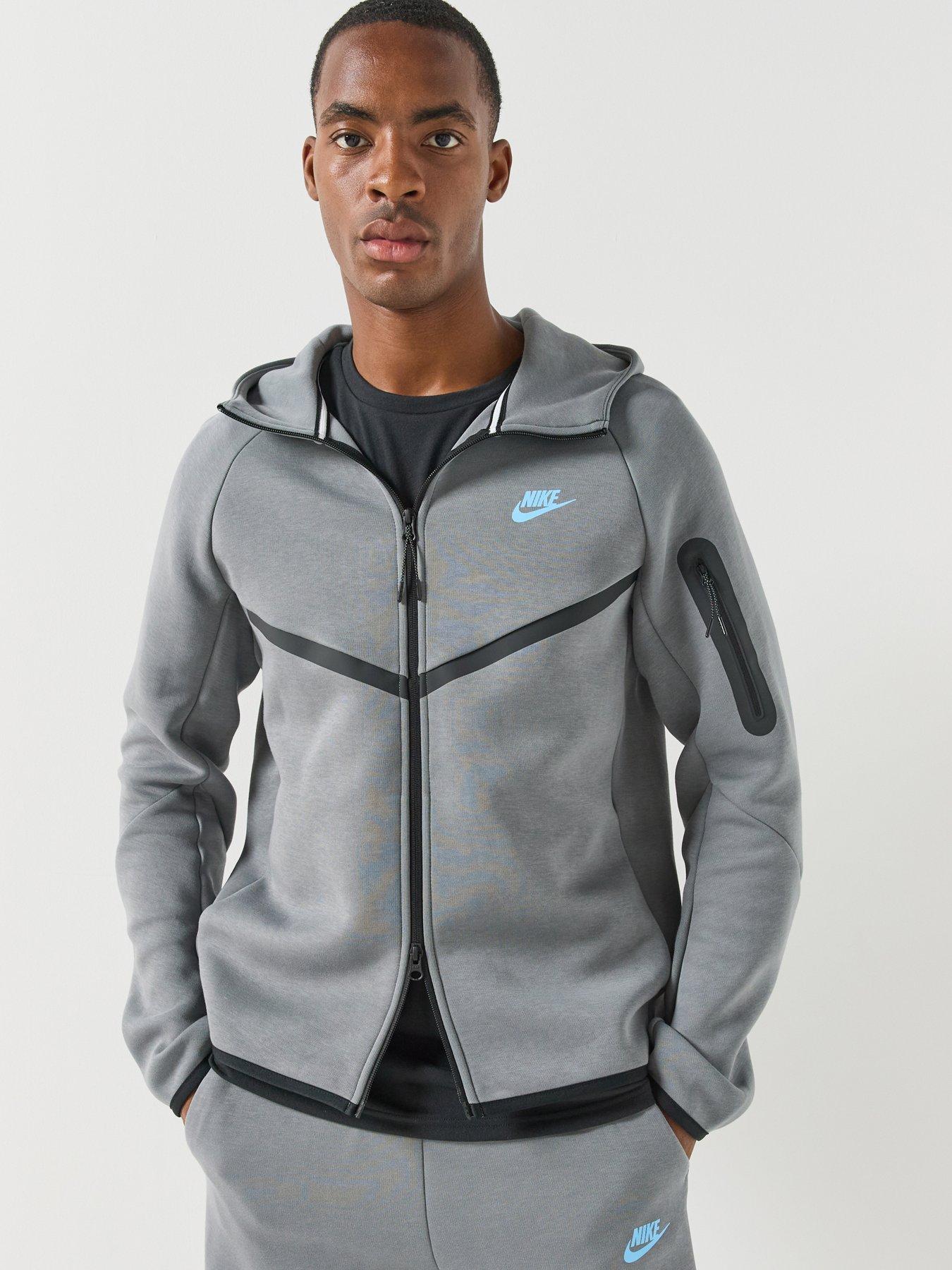 Nike Men's Tech Fleece Hoodie - Smoke Grey - L - Image 4