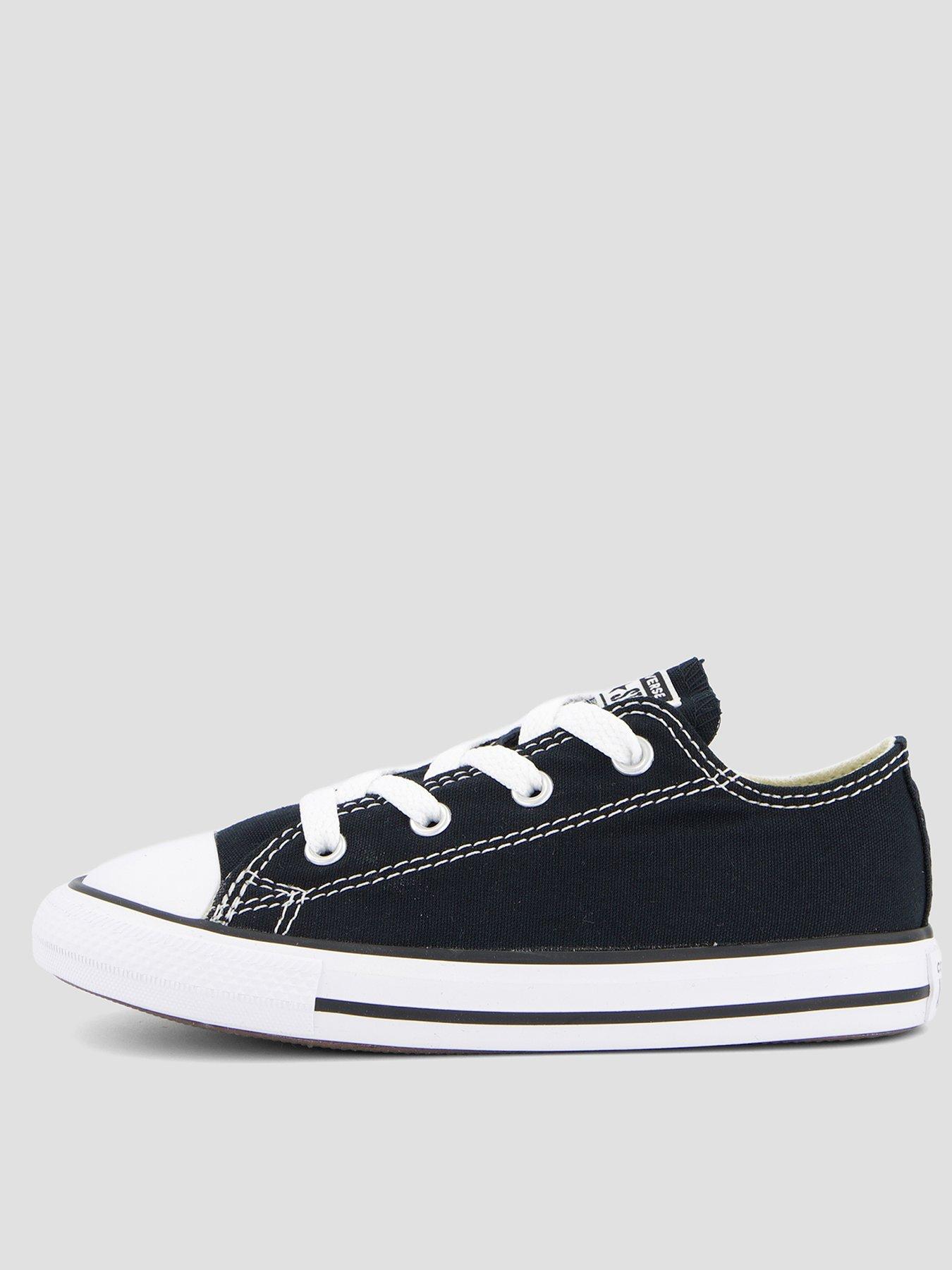 Converse Infant All Star Ox Trainers, Black, Size 3 Younger