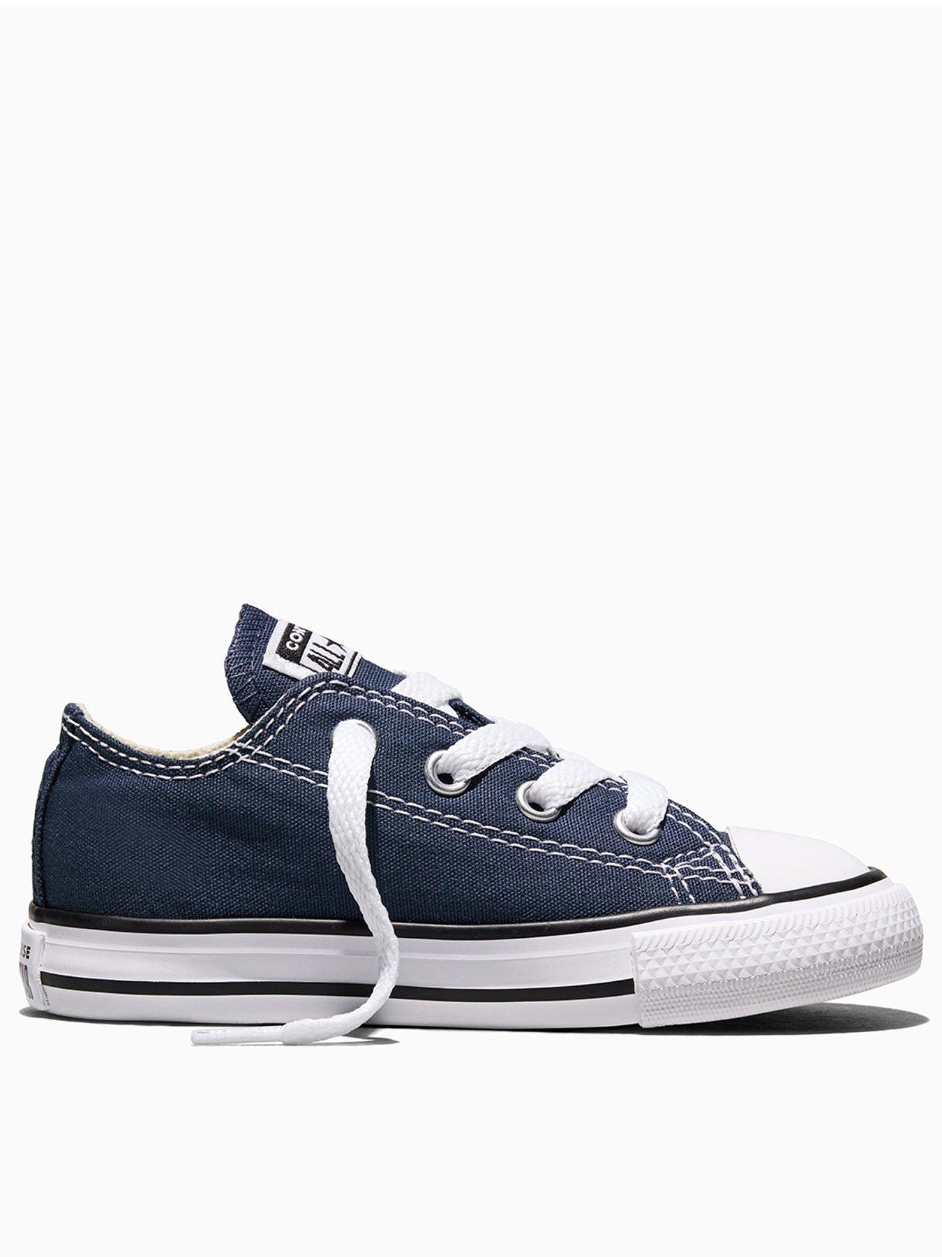 Converse Infant All Star Ox Trainers, Navy, Size 8 Younger