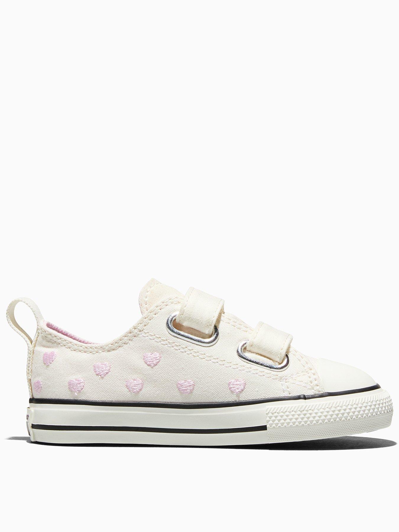 Converse Infant Chuck Taylor All Star 2V Trainers, Cream, Size 8 Younger