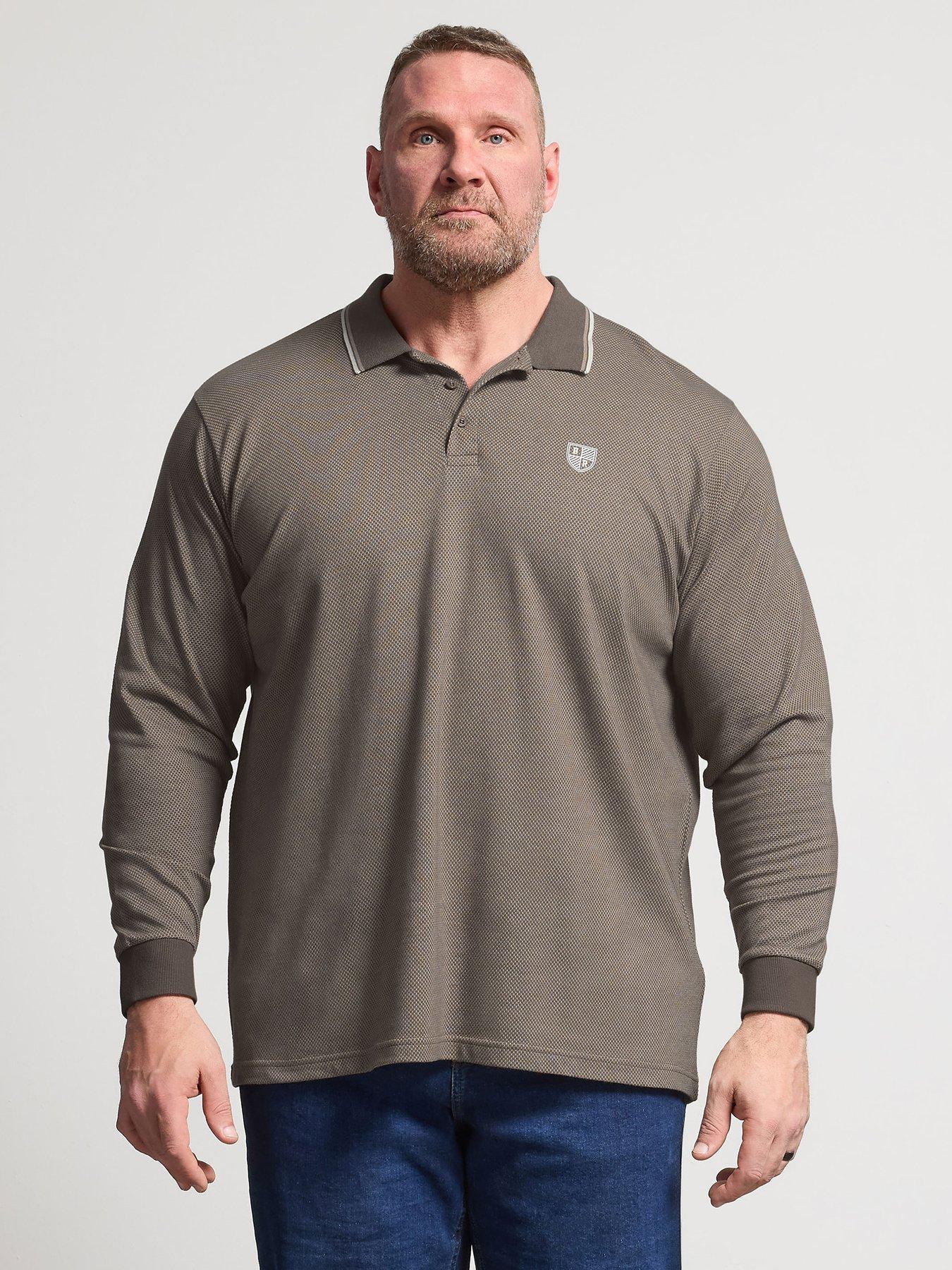 BadRhino Badrhino Waffle Long Sleeve Polo Shirt