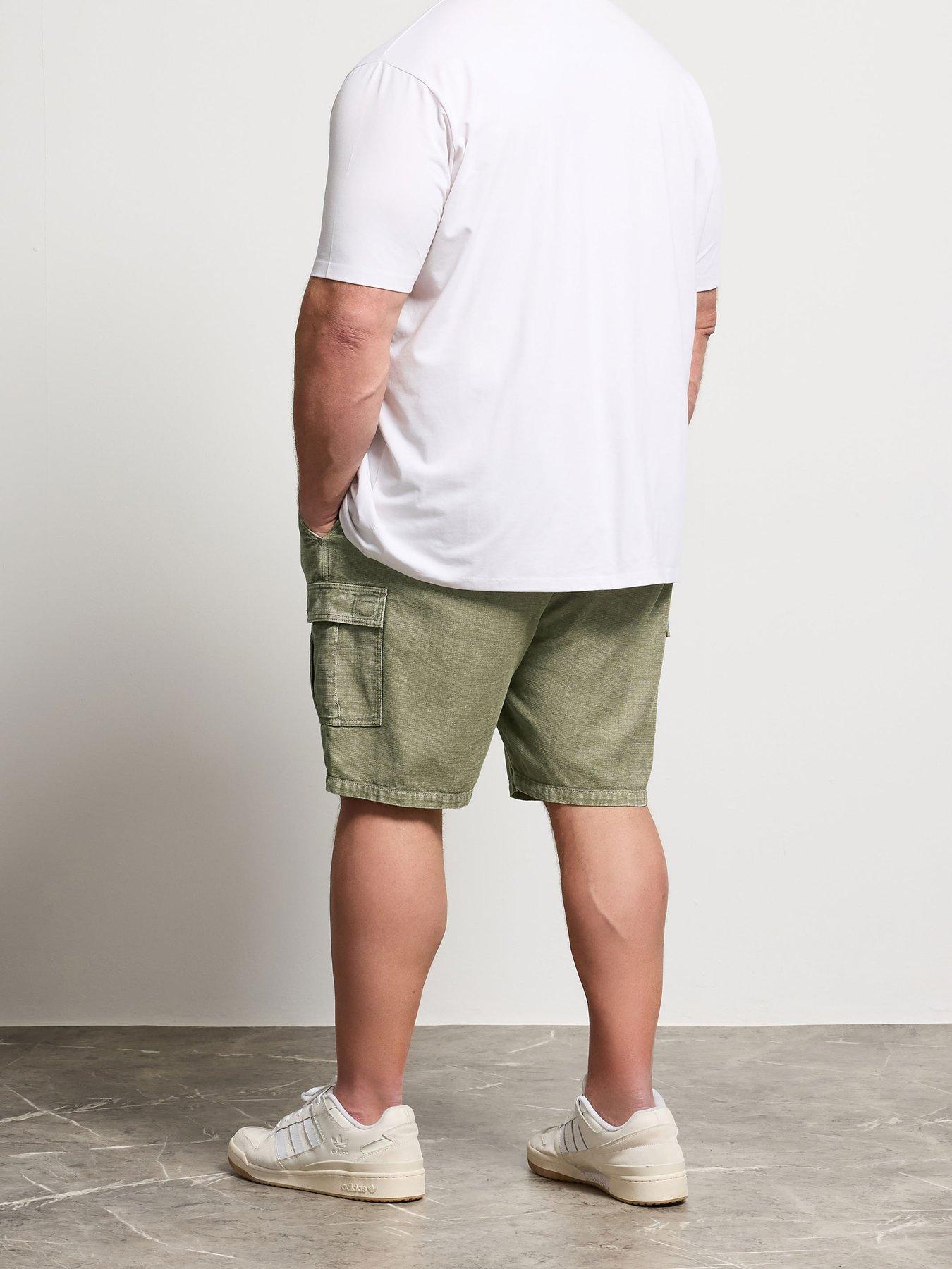 Image 2 of 5 of BadRhino Washed Cargo Shorts - Green
