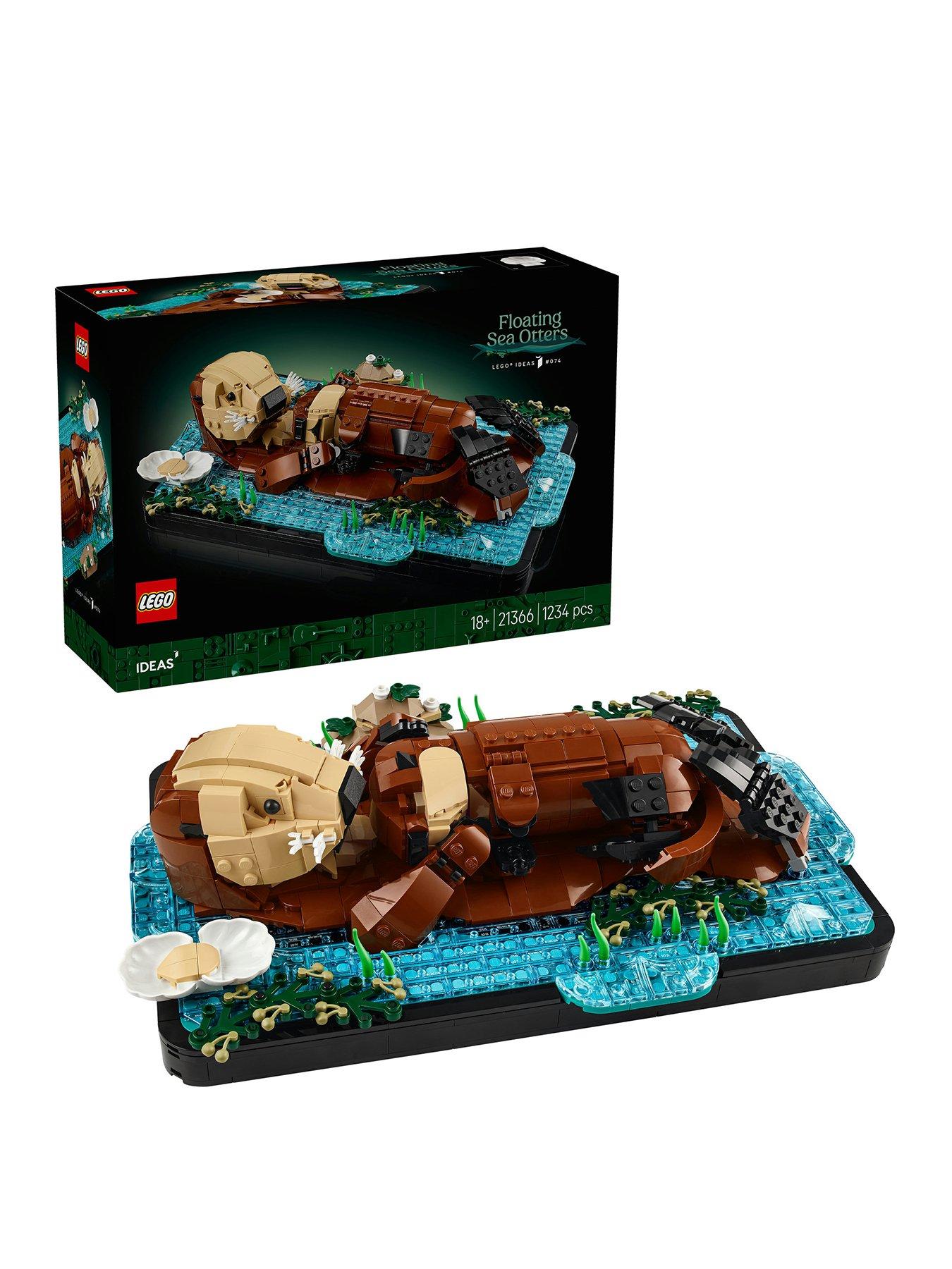 LEGO Ideas Floating Sea Otters Building Set for Adults 21366