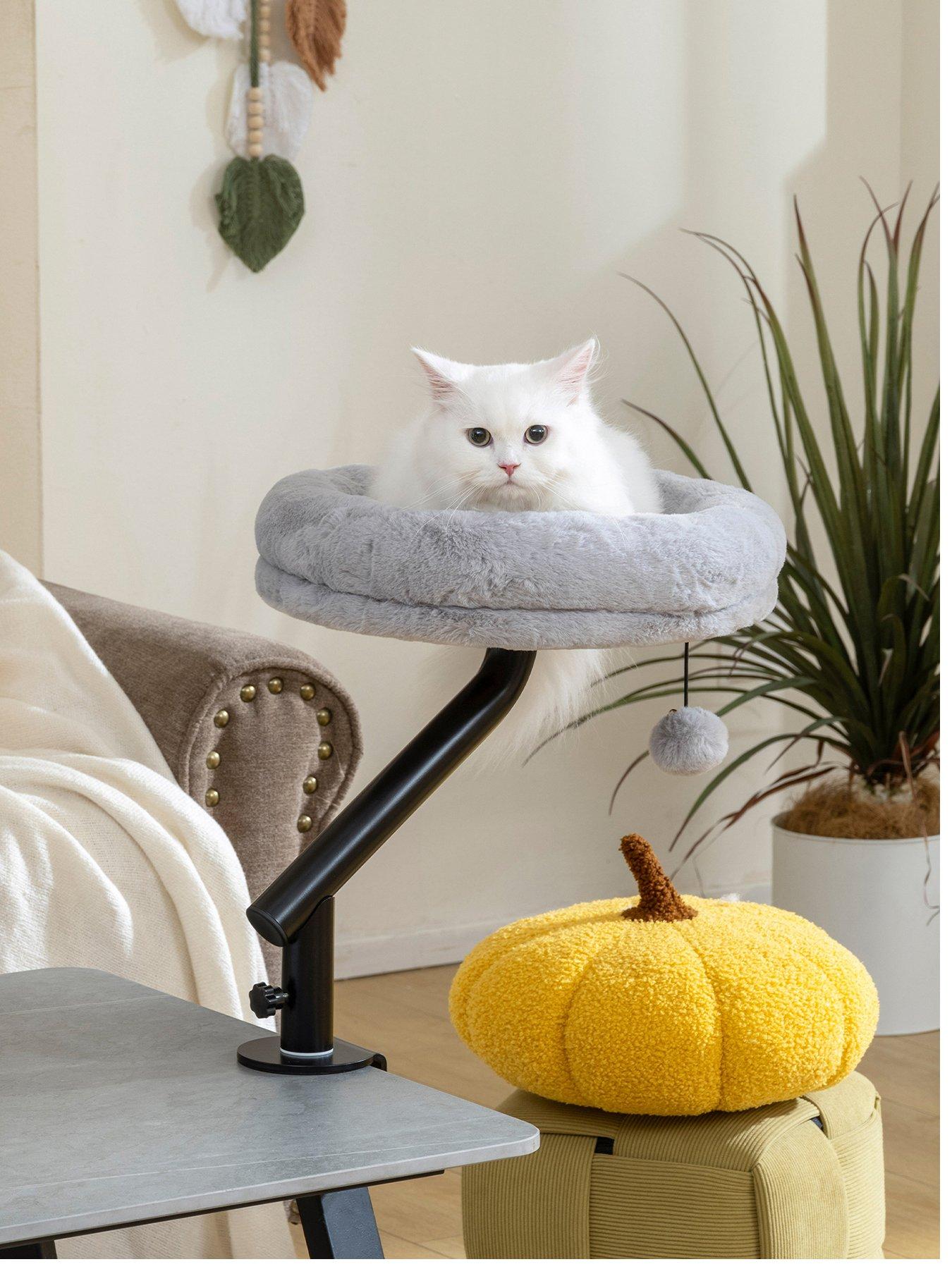 Image 2 of 6 of PawHut Cat Bed for Desk, 360&deg;&nbsp;Rotatable Adjustable Cat Nest Hammock