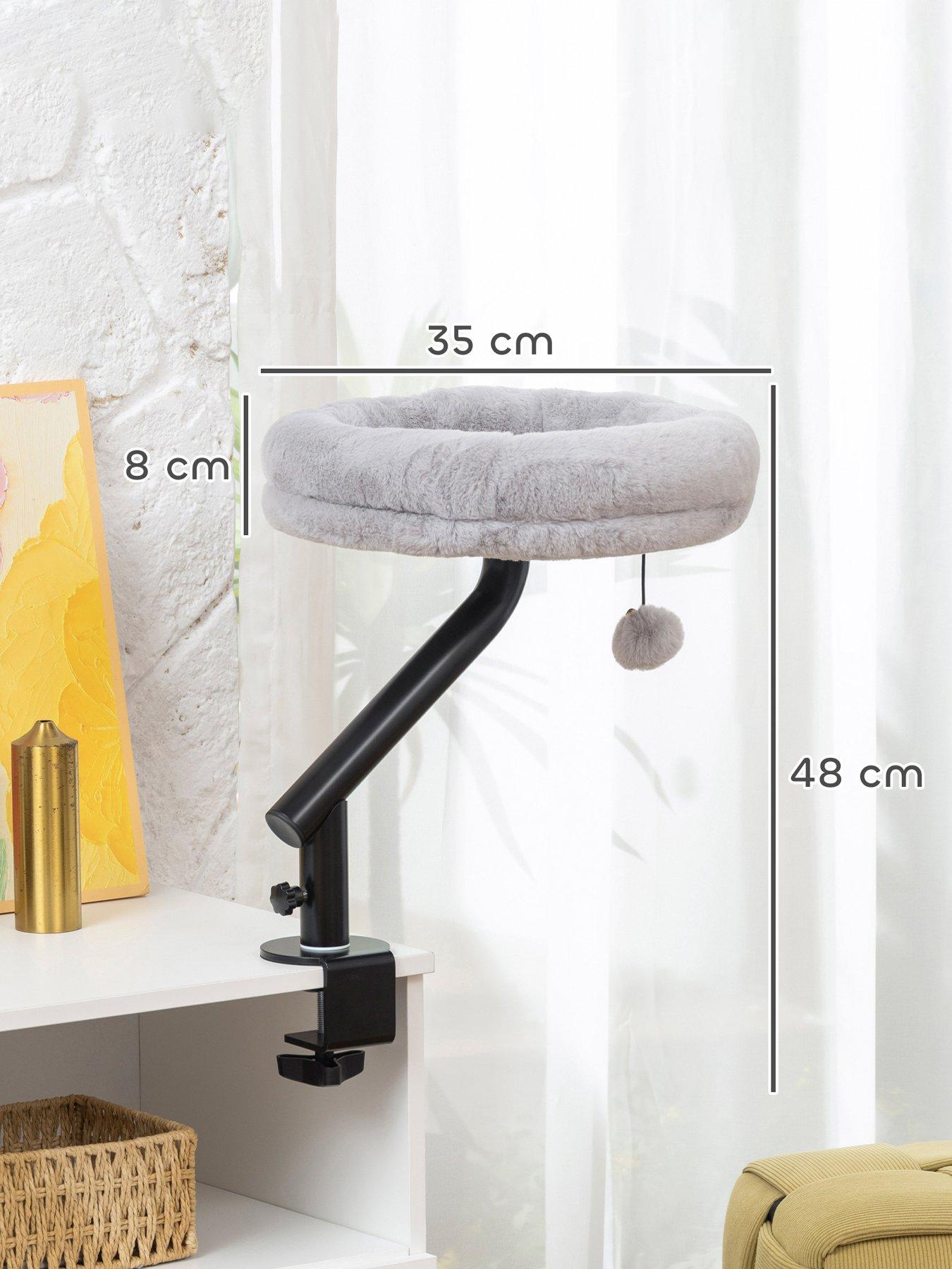 Image 3 of 6 of PawHut Cat Bed for Desk, 360&deg;&nbsp;Rotatable Adjustable Cat Nest Hammock