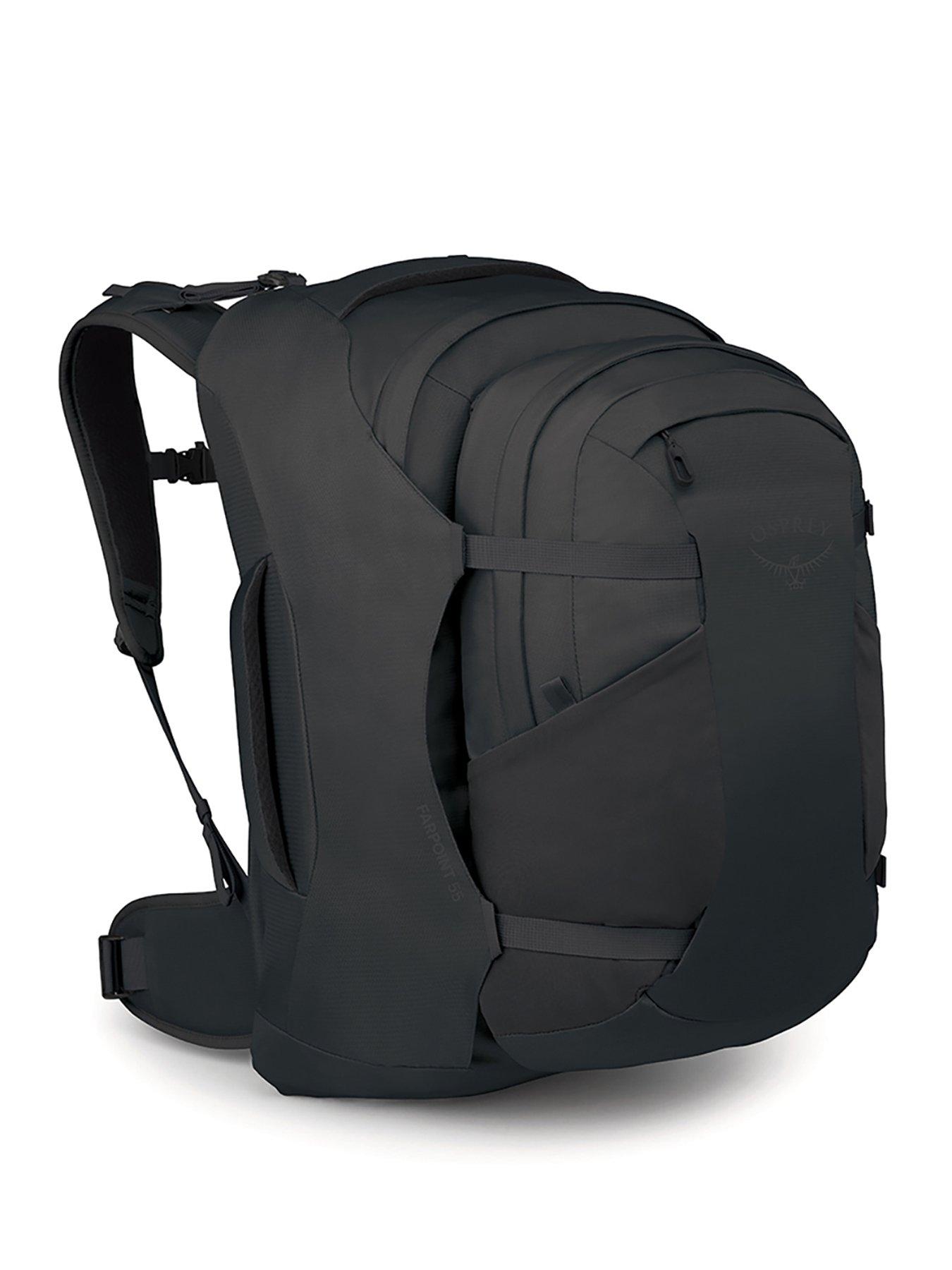 Image 2 of 5 of Osprey Mens Fairpoint 55 Travel Pack Backpack - Black