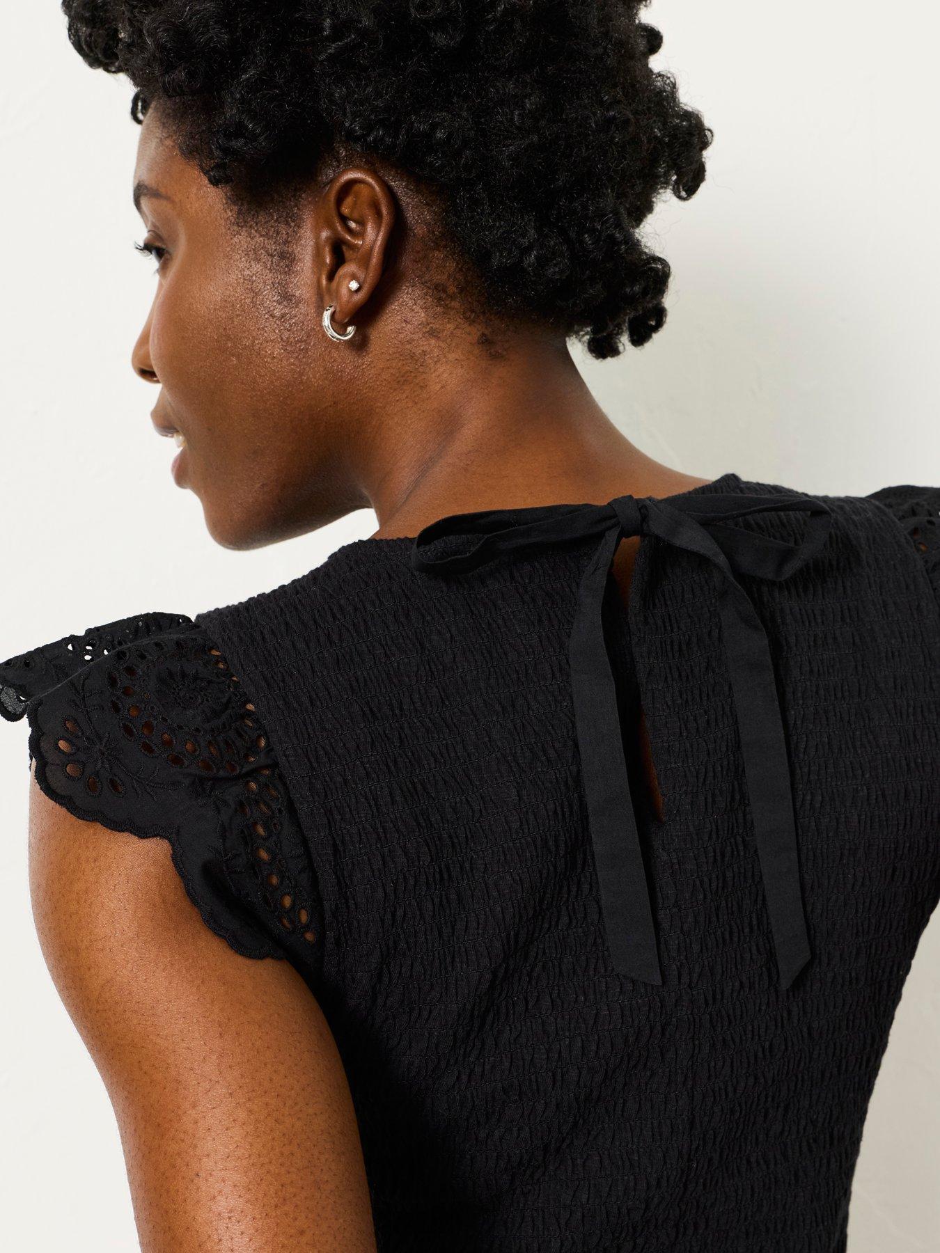 Image 4 of 6 of FatFace Betty Top - Black