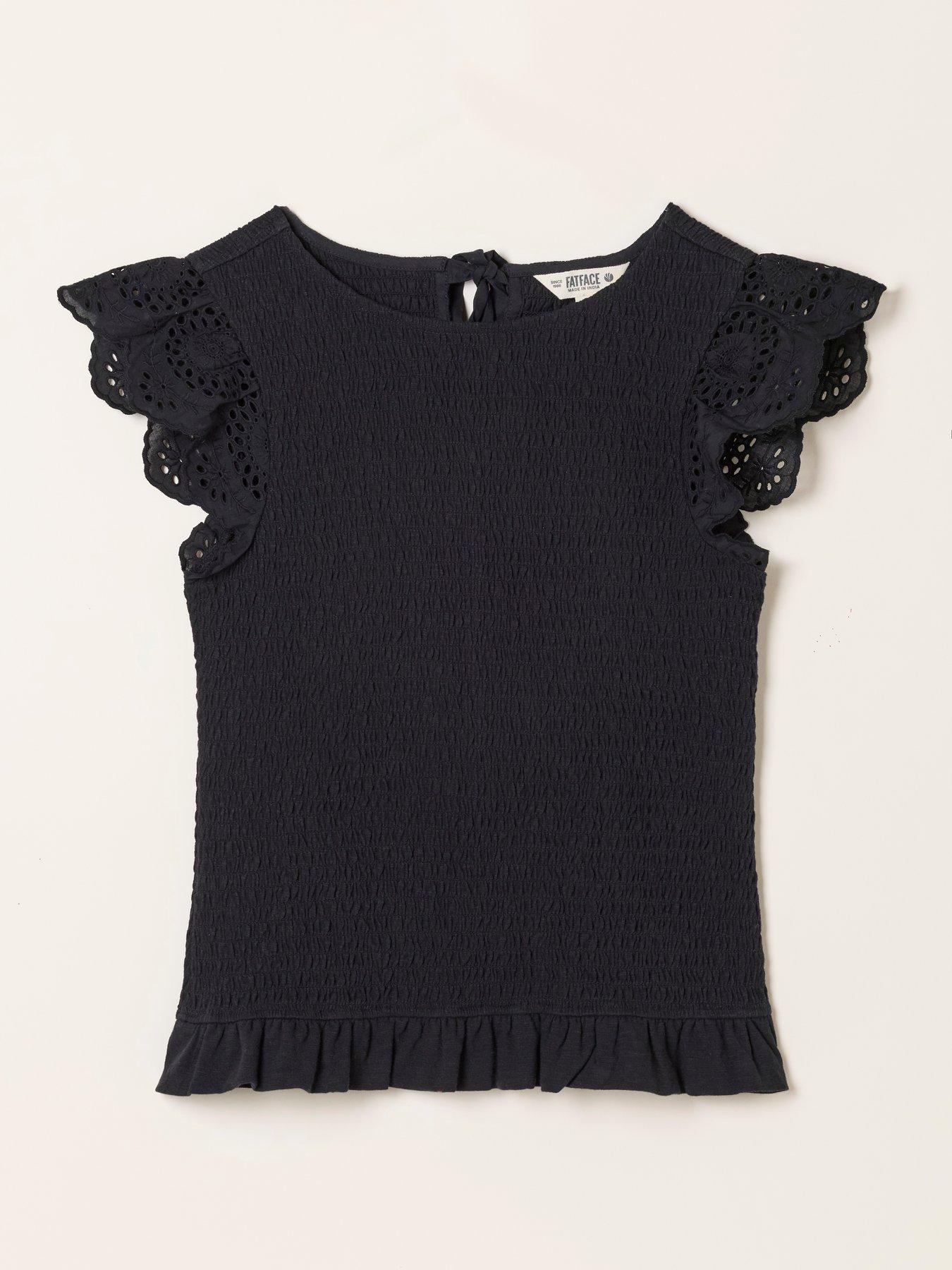 Image 6 of 6 of FatFace Betty Top - Black