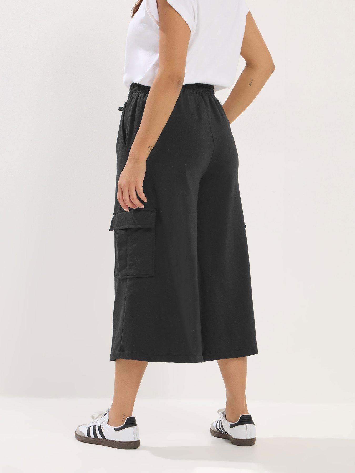 Image 2 of 5 of PixieGirl Petite Pocket Wide Crop Jogger